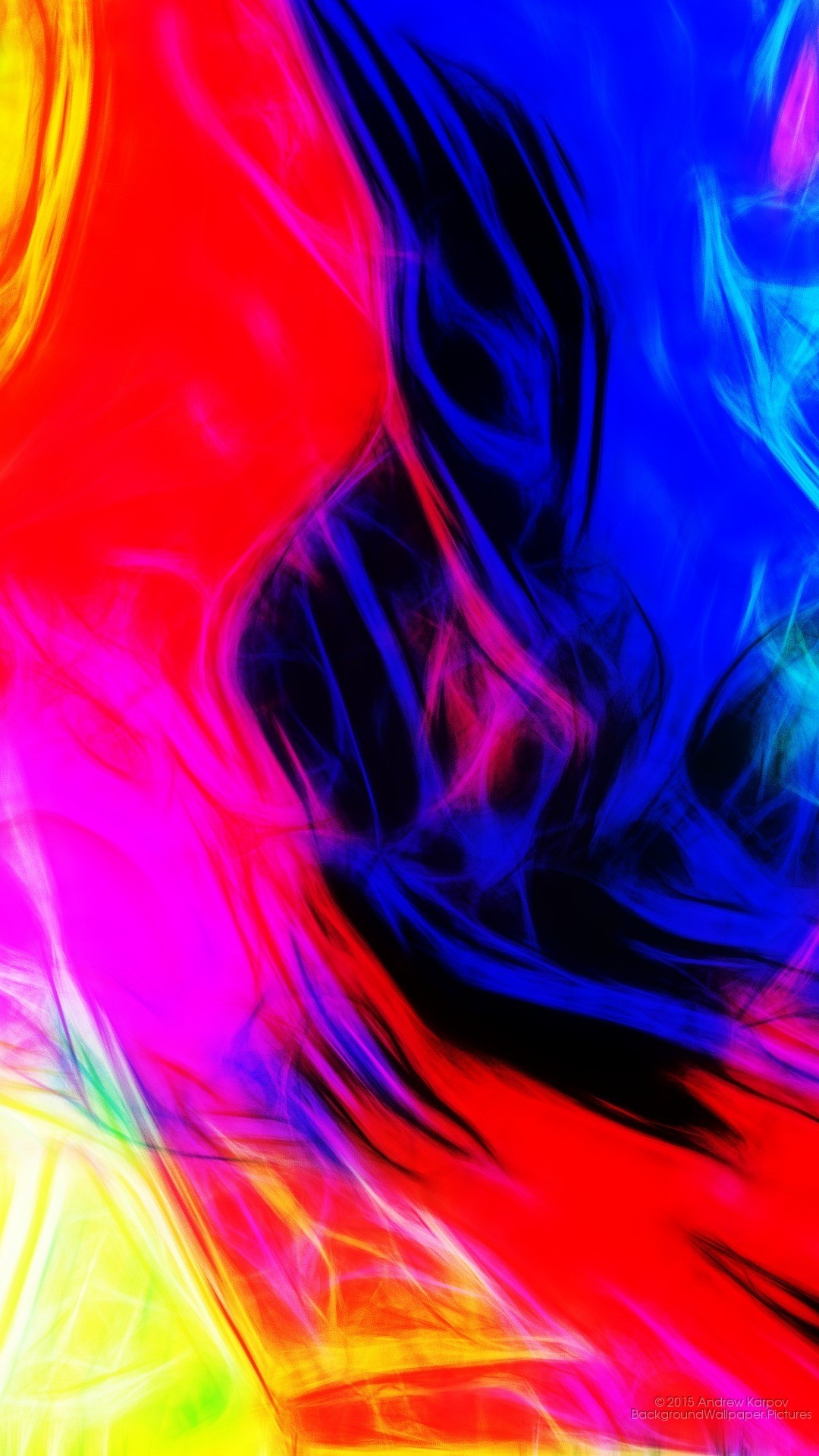 Astratto, Colori vivaci, Rosso e blu, sfondo Asus Zenfone 3 verticale