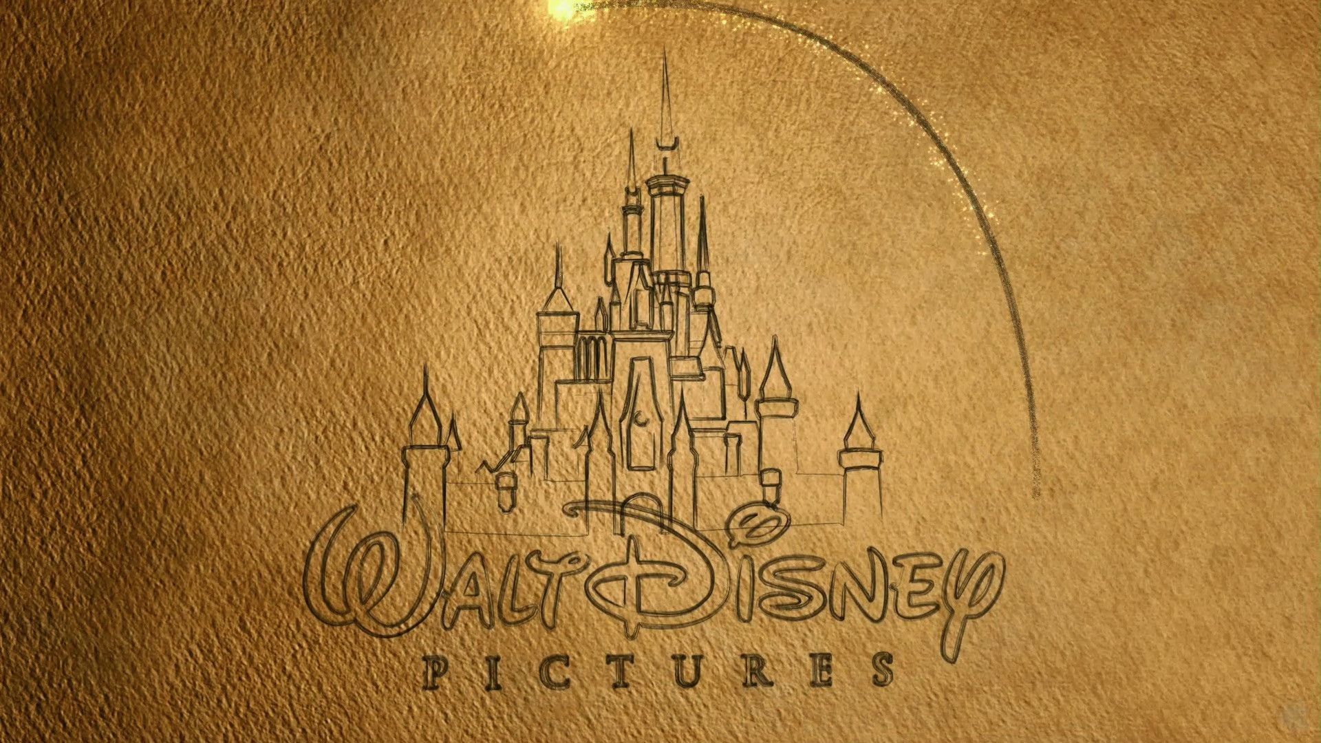 Walt Disney Pictures, Castello Disney, Logo, Pergamena, sfondo iPhone