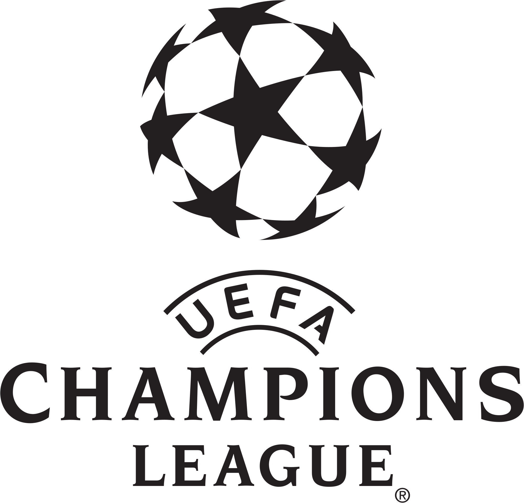 UEFA Champions League, Starball, Logo, Sfondo bianco, Full HD, wallpaper per tablet
