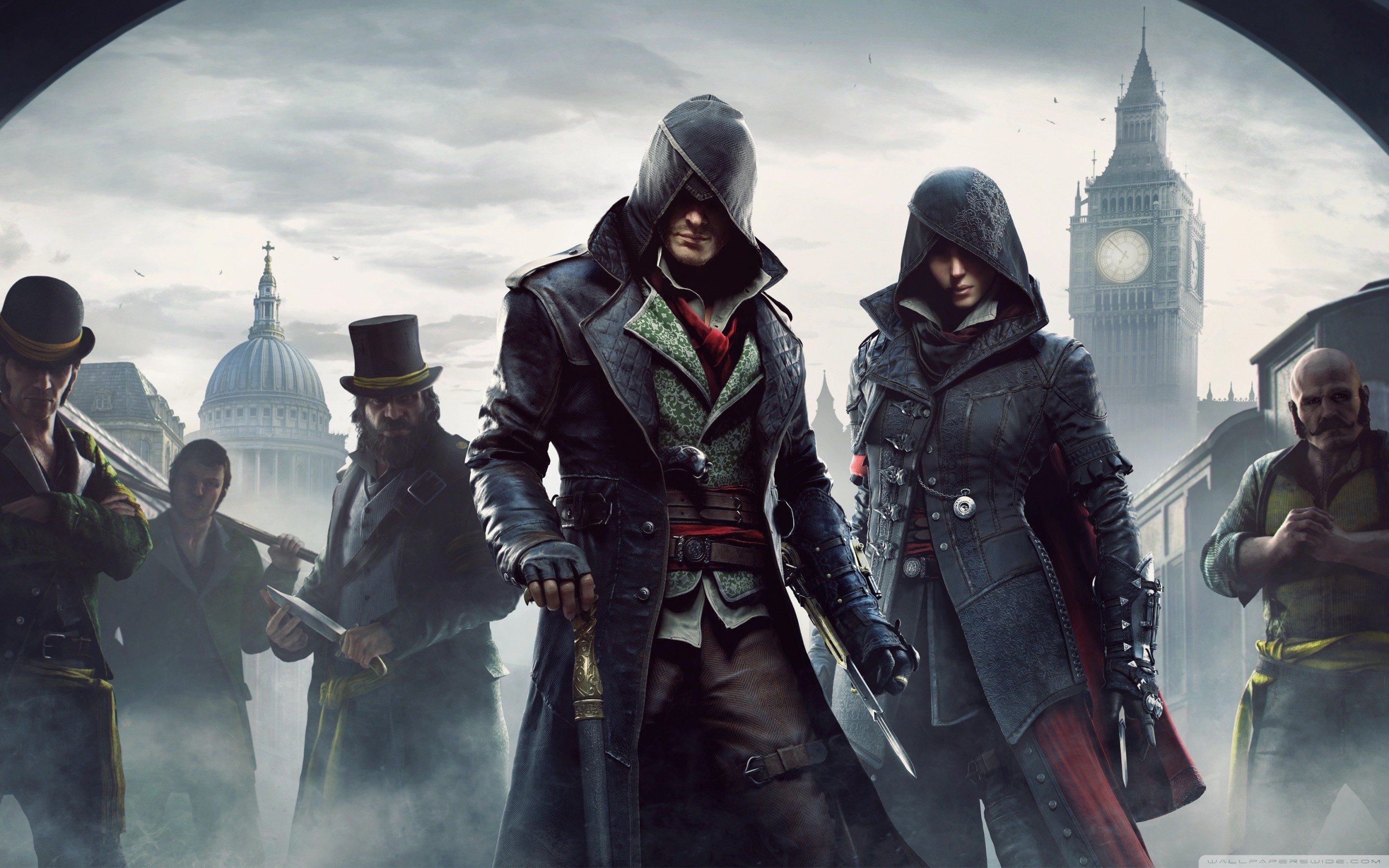 Jacob Frye, Evie Frye, Assassin's Creed Syndicate, Banda dei Rooks, Londra, sfondo Windows 11