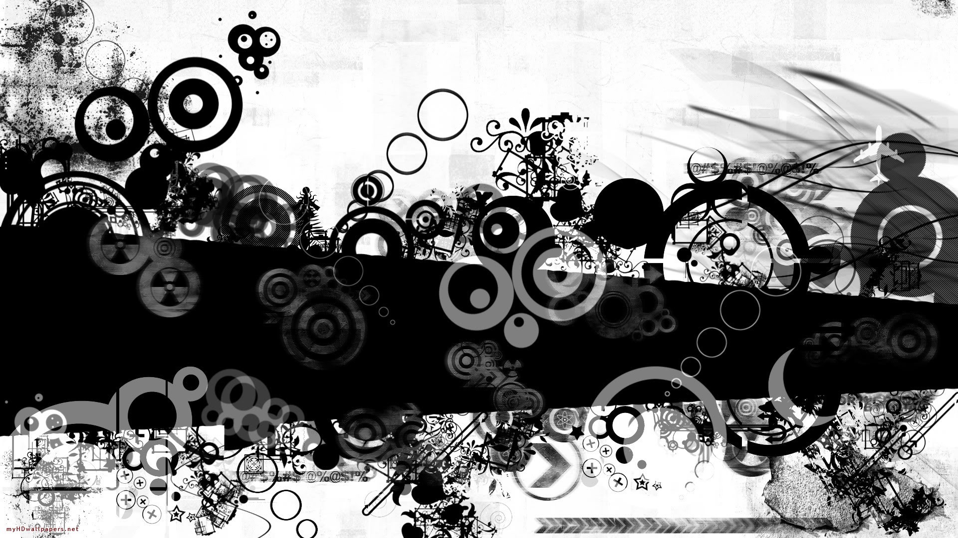 Cerchi, Arte vettoriale, Grafica, Astratto, Full HD 1080p, sfondo desktop