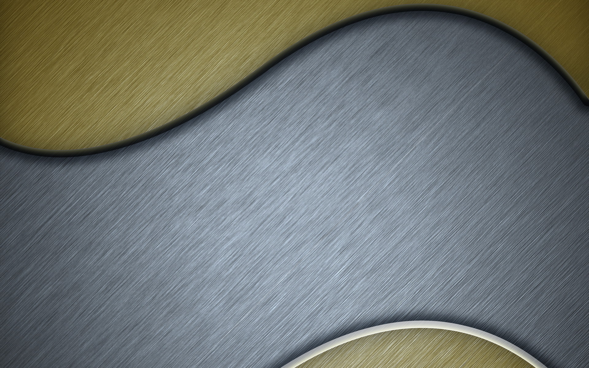 Metallo spazzolato, Oro, Curva, Texture, 16:10 Full HD, wallpaper widescreen