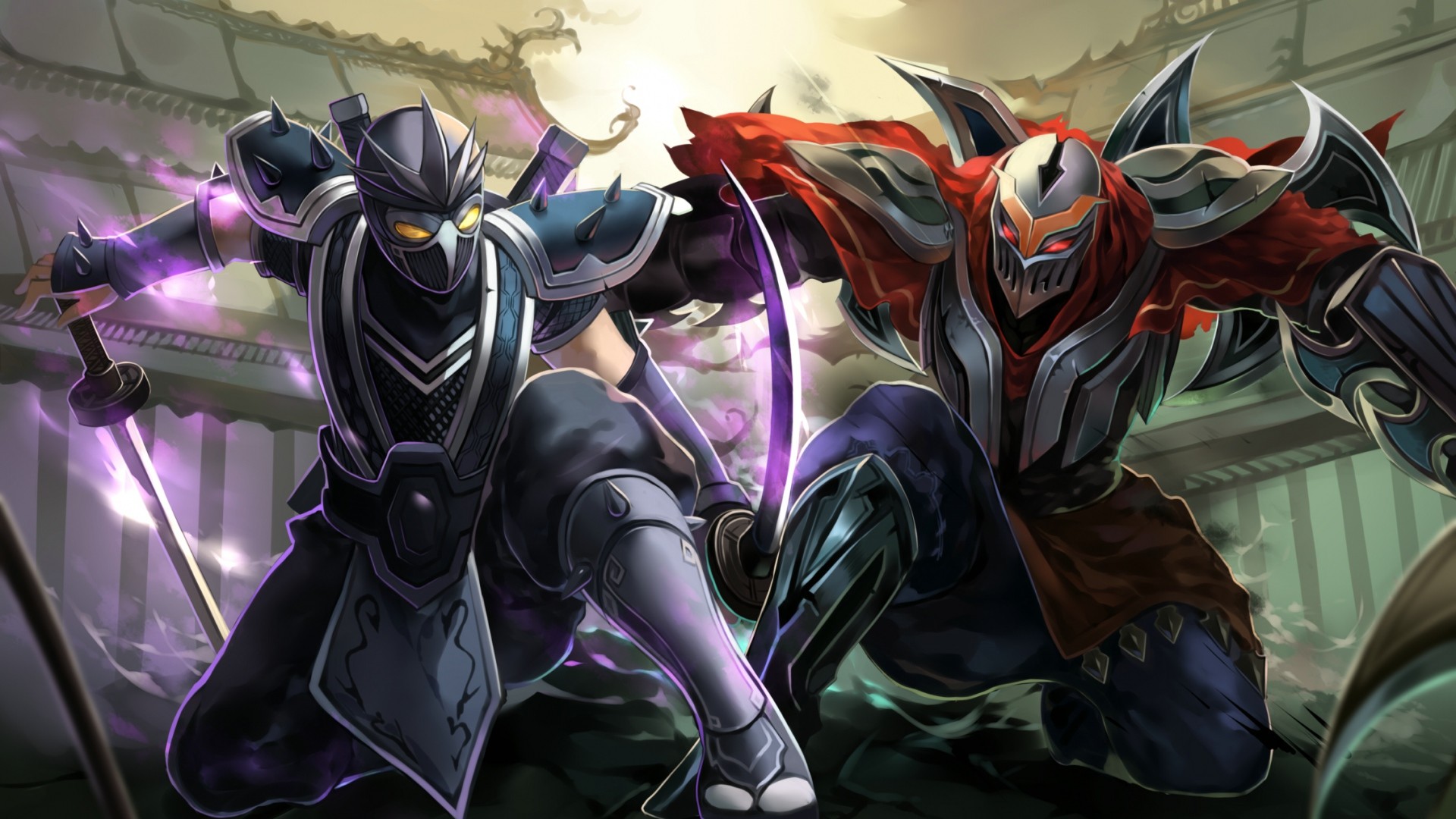 Shen, Zed, League of Legends, Ninja, Full HD, sfondo per PC e portatile
