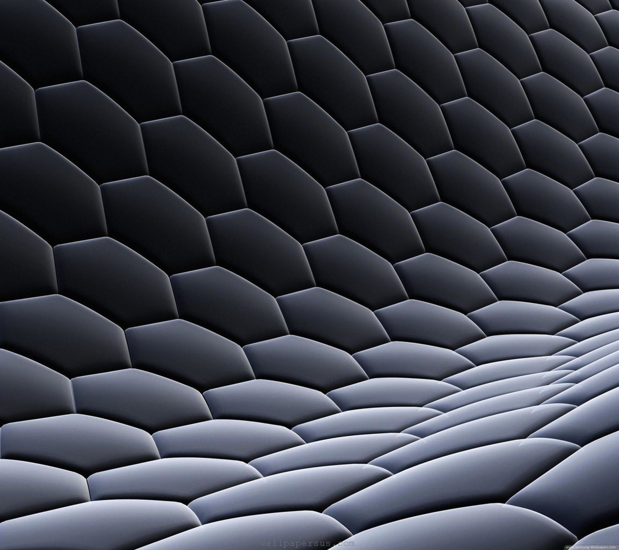 Esagoni, Texture 3D, Grigio, Astratto, Minimalismo, sfondo Galaxy S4 verticale