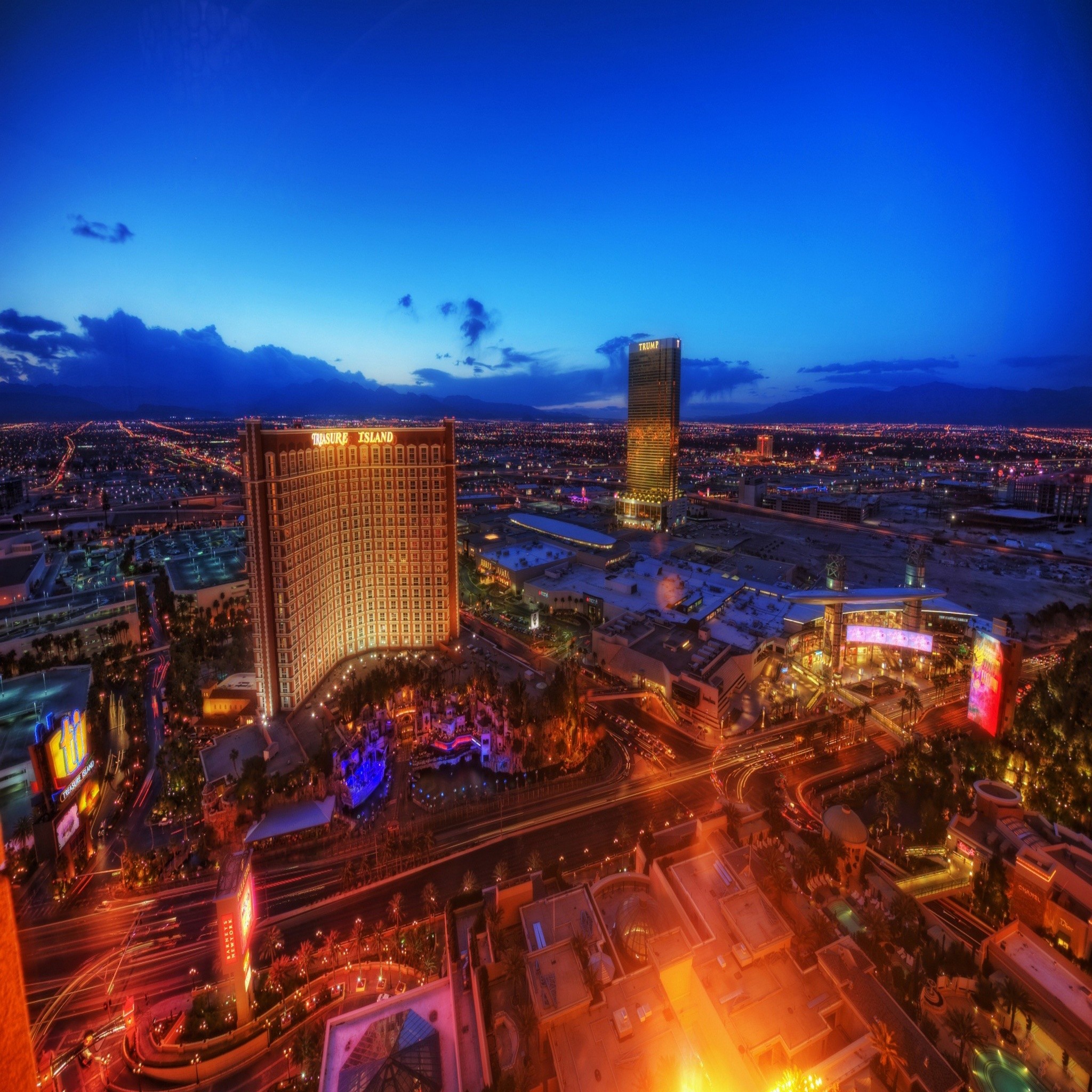 Las Vegas, Città, Notte, Luci, sfondo Android verticale