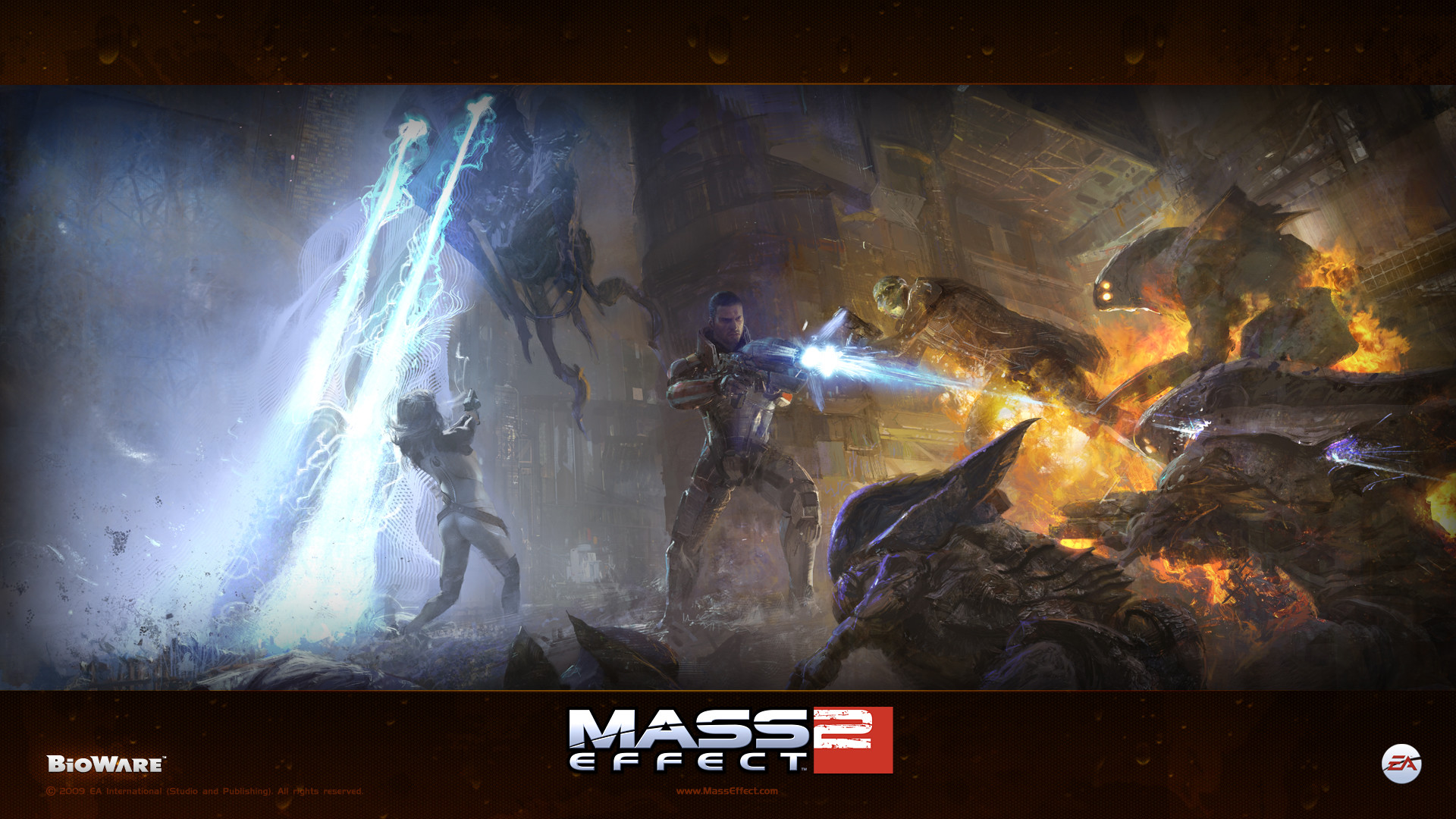 Mass Effect 2, Mass Effect, BioWare, Battaglia, Full HD, sfondo per PC