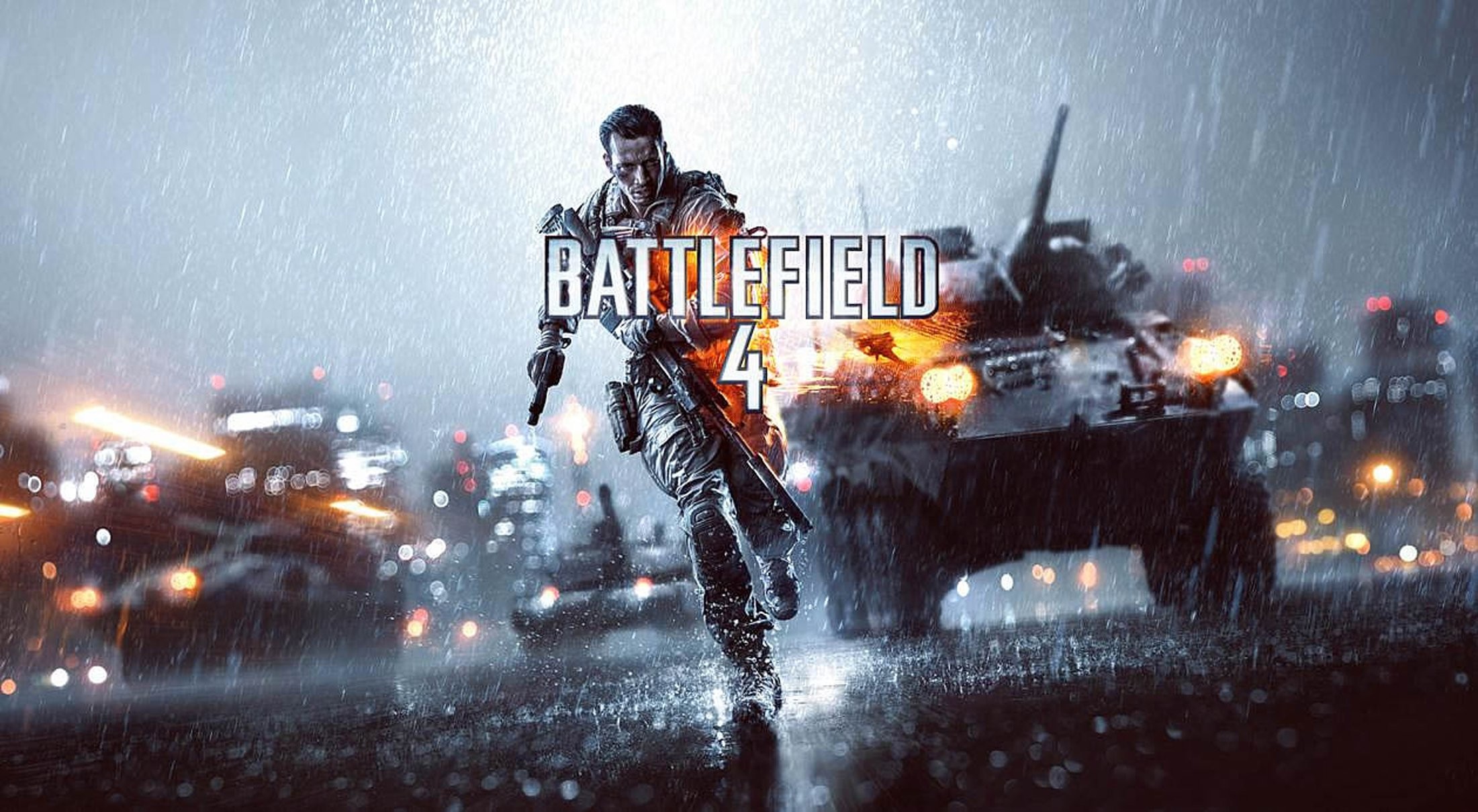Battlefield 4, EA DICE, Soldato, Carro armato, Pioggia, Full HD, sfondo desktop