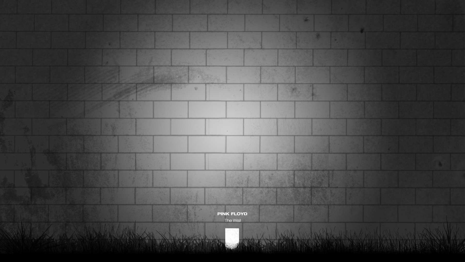 Pink Floyd, The Wall, Muro di mattoni, Bianco e nero, Full HD, sfondo desktop
