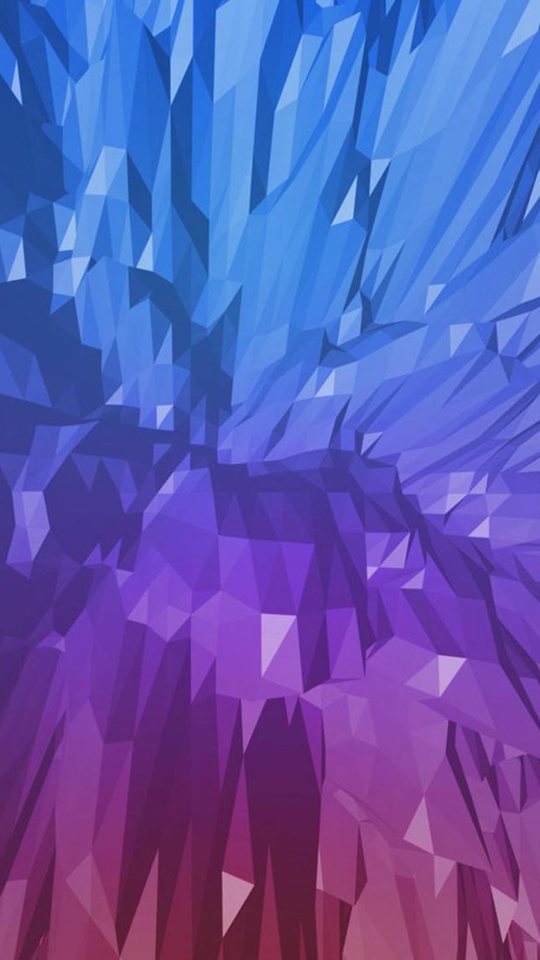 Low poly, Cristalli, Blu, Viola, sfondo iPhone 6 verticale