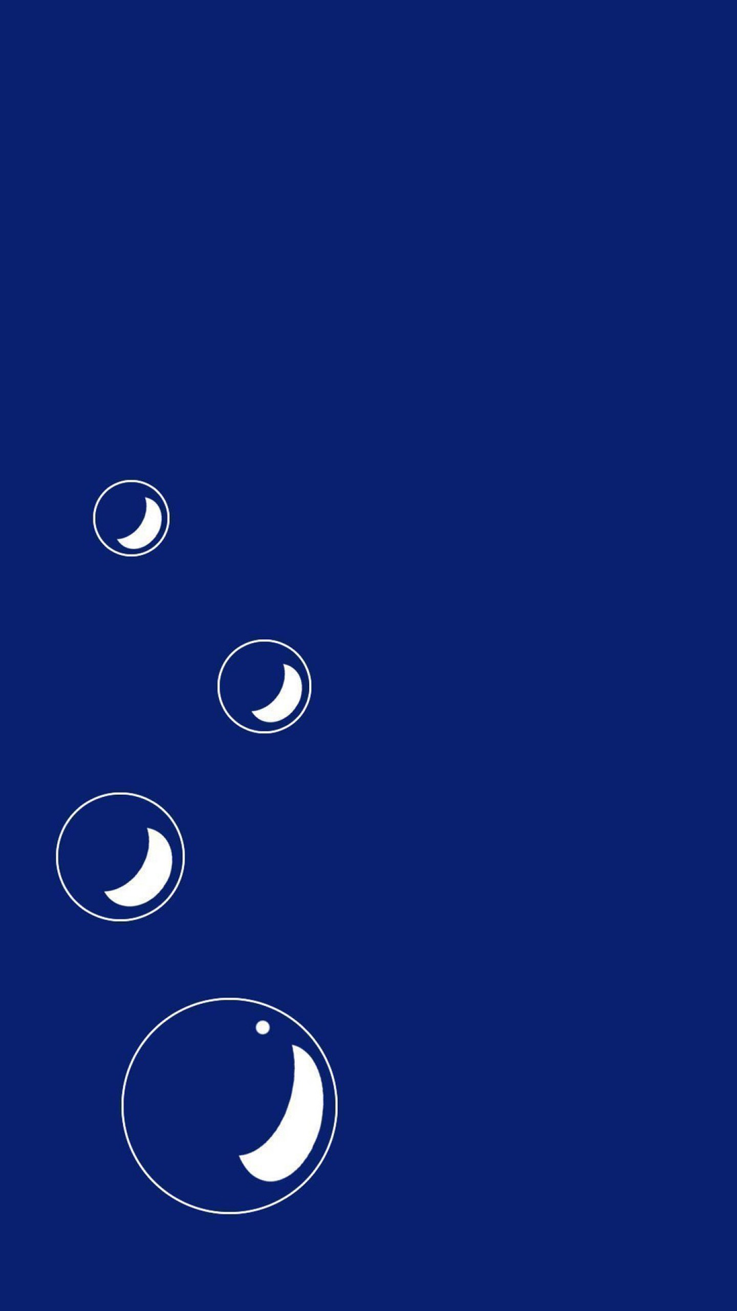 Bolle, Blu scuro, Minimalismo, sfondo Samsung S7 QHD+