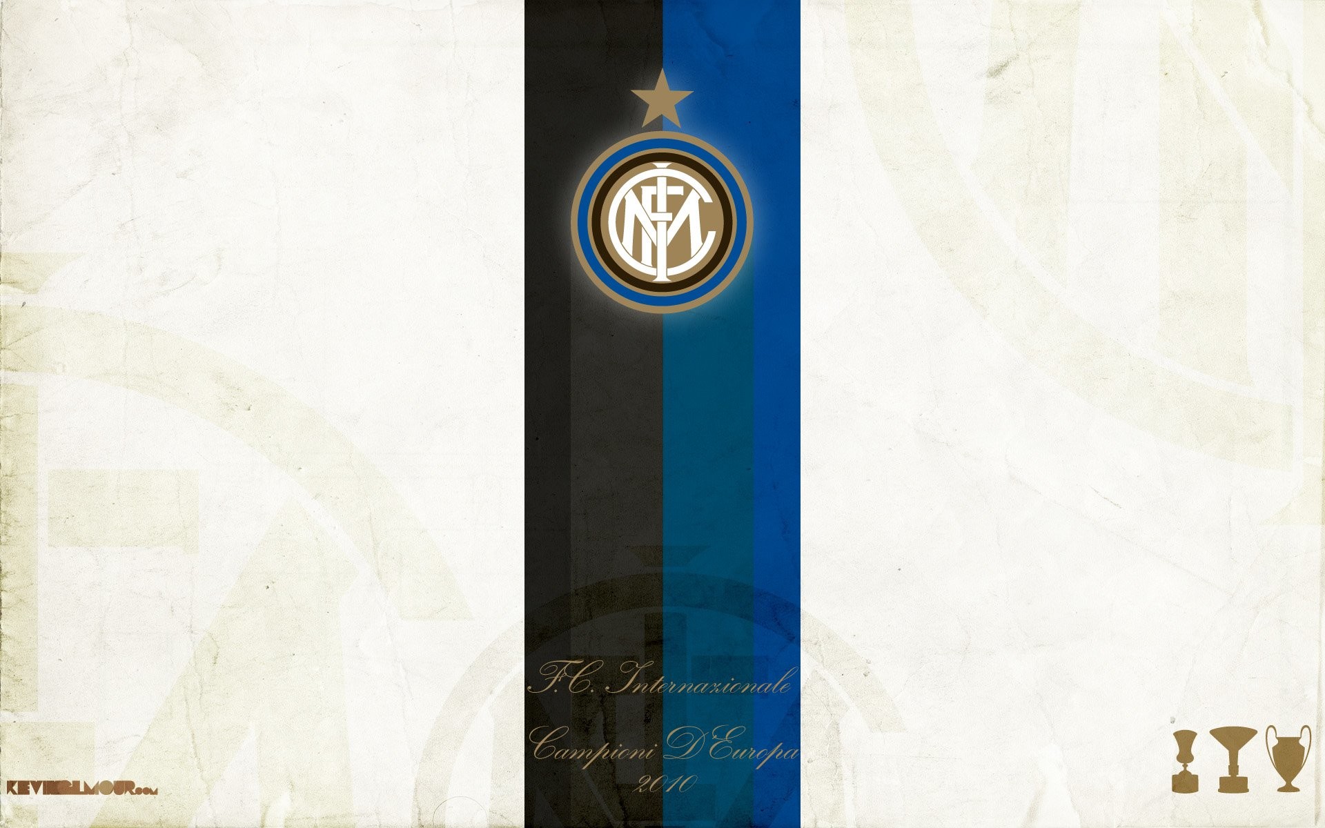 FC Internazionale Milano, Stemma Inter, Coppe, Vintage, Full HD, sfondo Windows 11