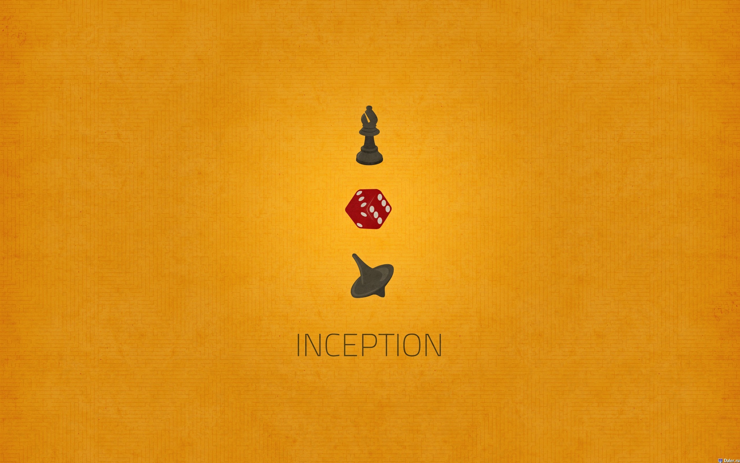 Inception, Totem, Pedone degli scacchi, Dado, Trottola, Minimalismo, sfondo 16:10 2K