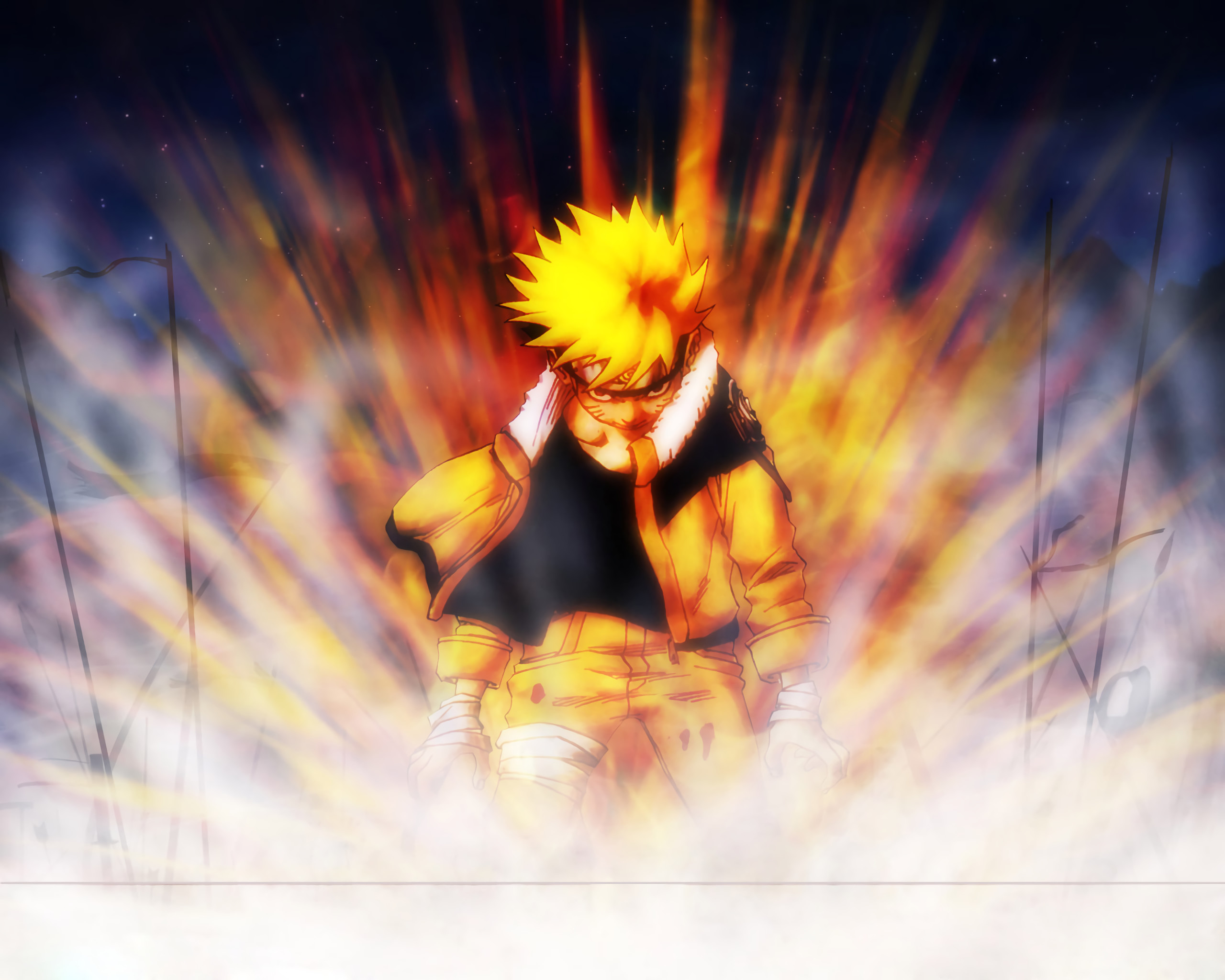 Naruto Uzumaki, Chakra, Naruto, Esplosione, 2K, sfondo per portatile