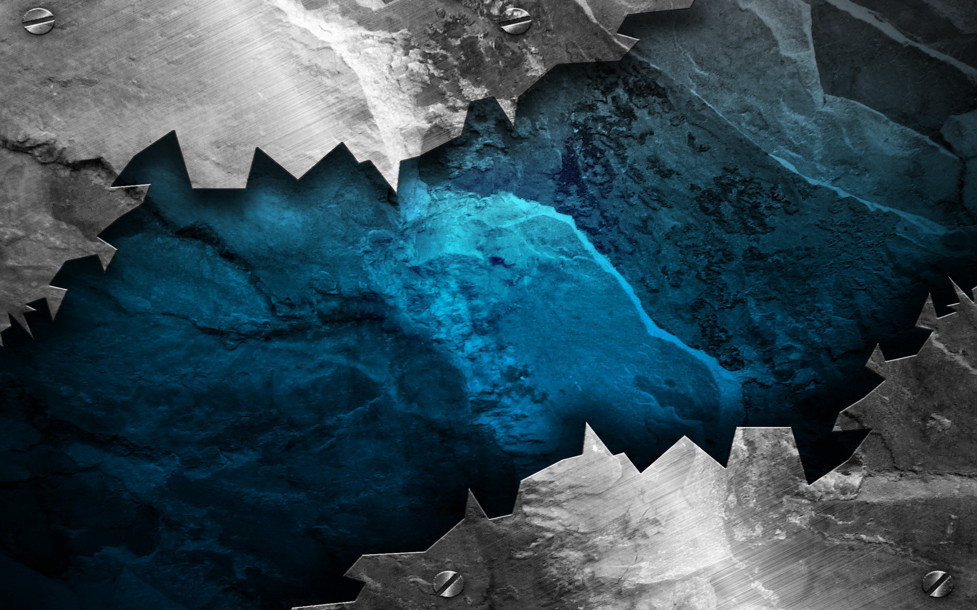 Carta strappata, Texture grunge, Blu, Grigio, Full HD, sfondo Windows 11