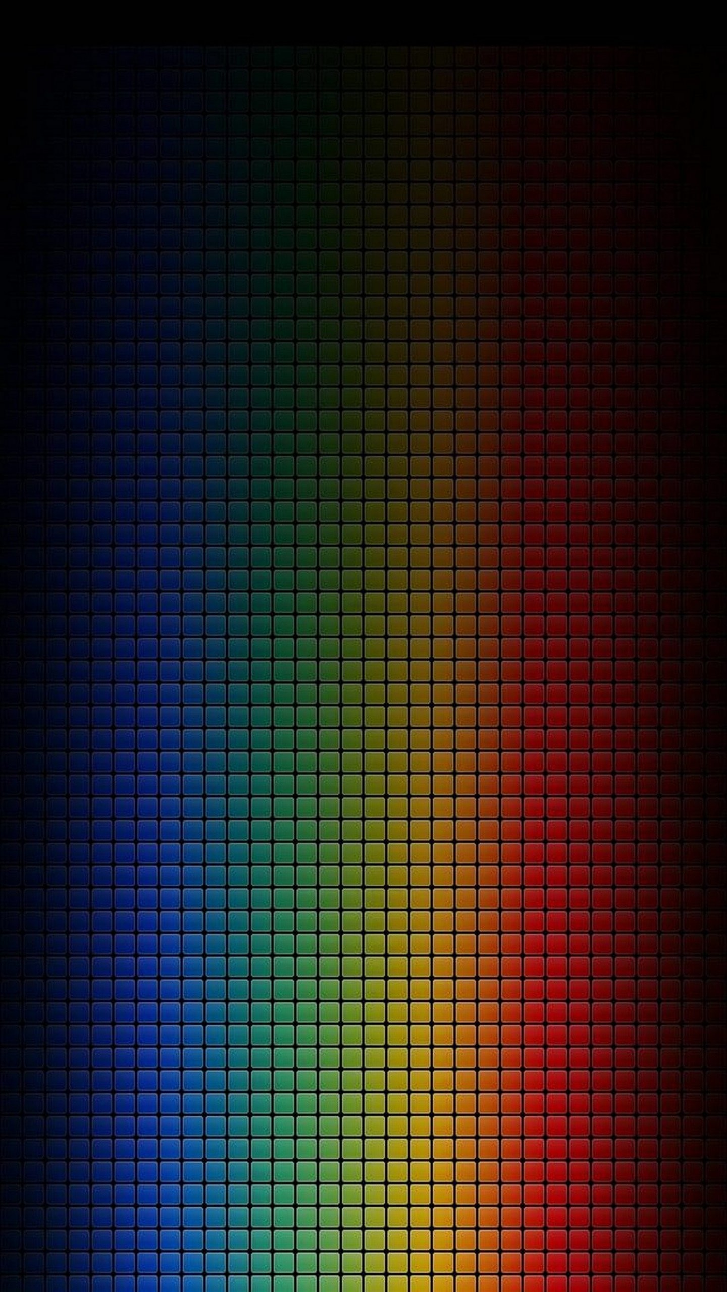 Spettro arcobaleno, Pixel, Sfondo nero, QHD+, wallpaper per smartphone