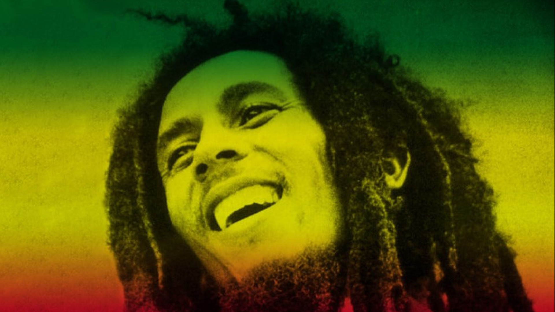 Bob Marley, Sorriso, Colori rasta, Ritratto, 1920x1080, immagine di sfondo