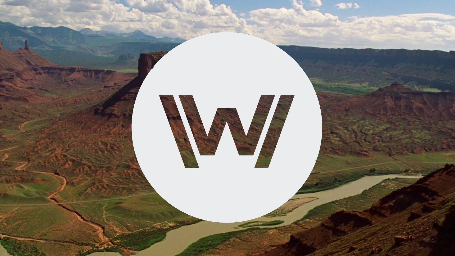Westworld, Logo, Canyon, Fiume, 16:9 Full HD, sfondo widescreen
