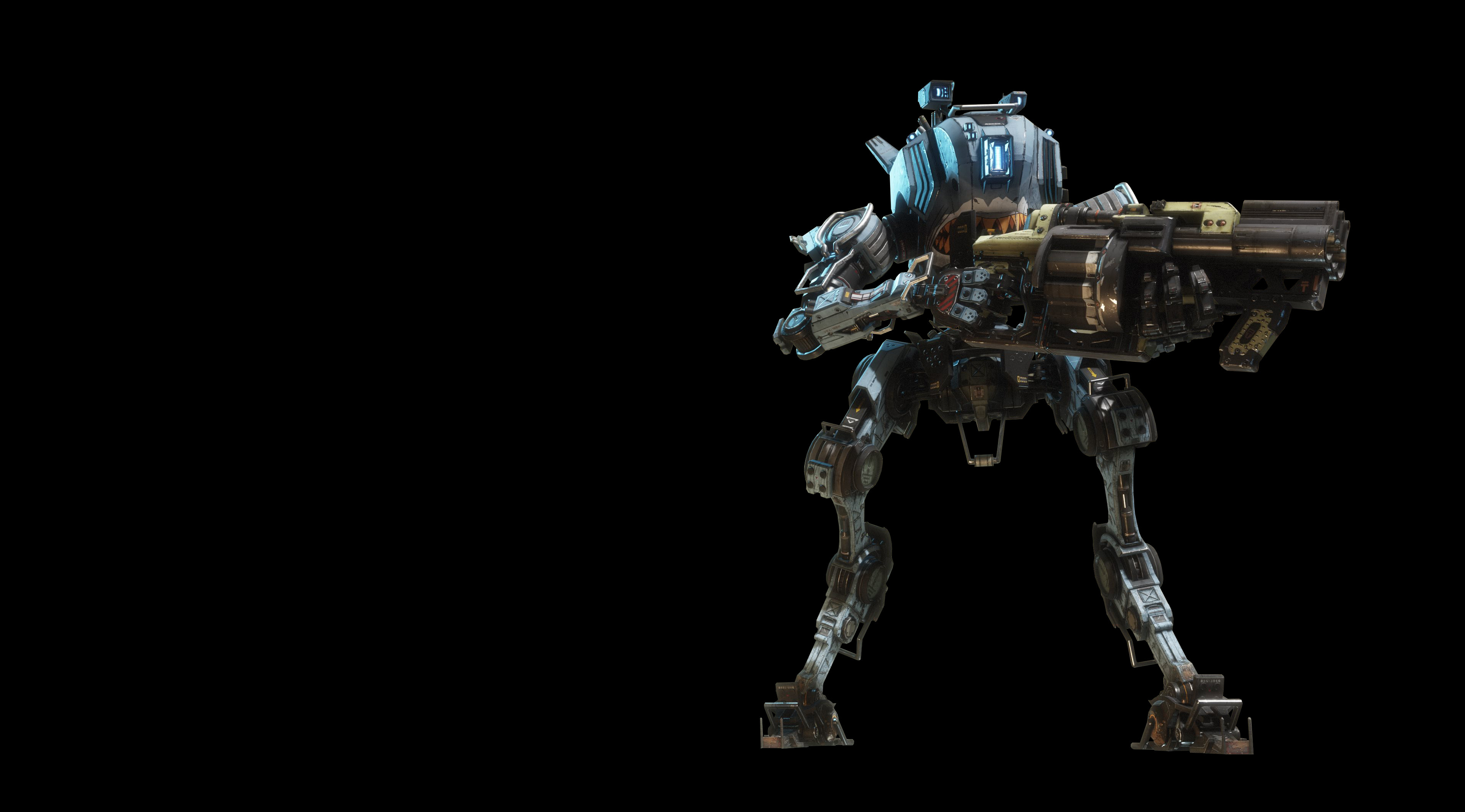 Titanfall 2, Titano, Legion, Sfondo nero, 2K, wallpaper per computer