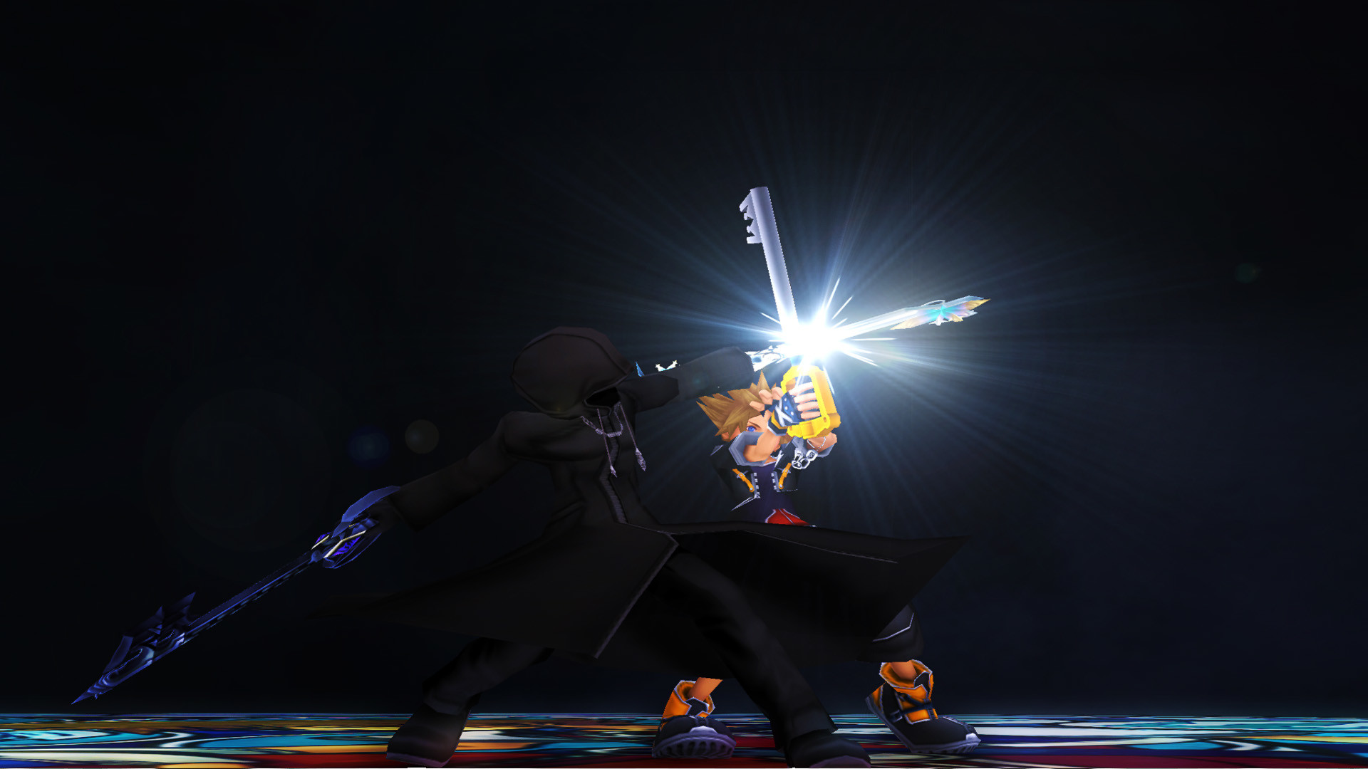 Kingdom Hearts, Roxas, Keyblade, Combattimento, Luce, Full HD, sfondo desktop