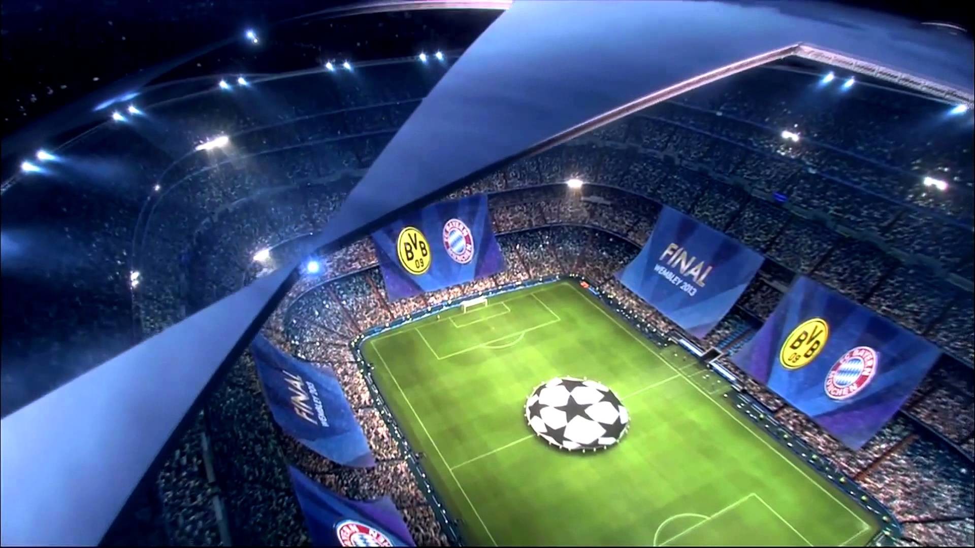 Finale Wembley 2013, Starball, Stadio, Bayern Monaco, Borussia Dortmund, sfondo desktop Full HD