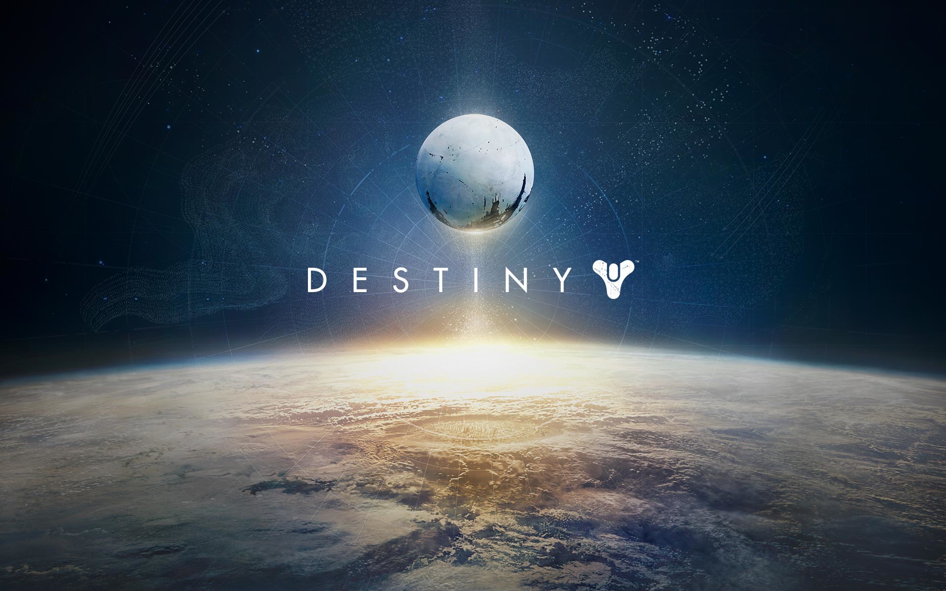 Destiny, Viaggiatore, Terra, Logo, Spazio, Full HD, sfondo per portatile