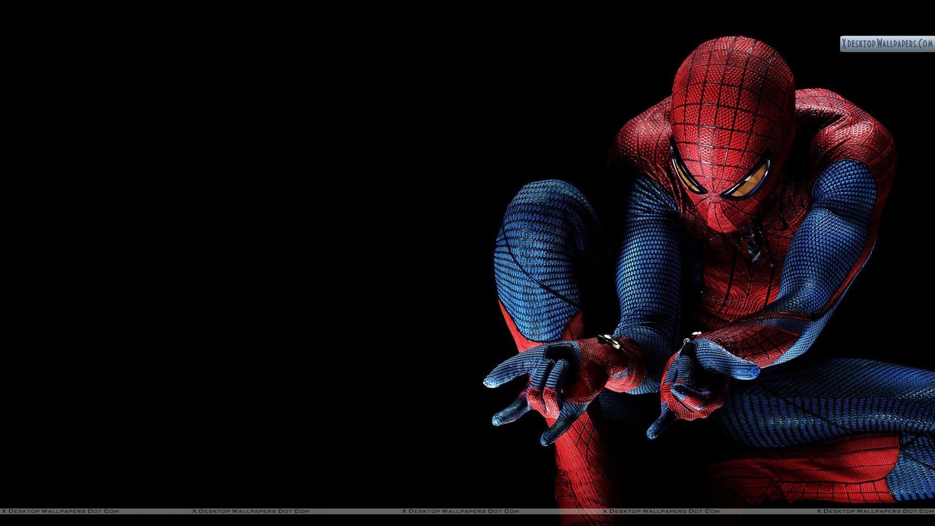 Spider-Man, The Amazing Spider-Man, Sfondo nero, Full HD, wallpaper per PC