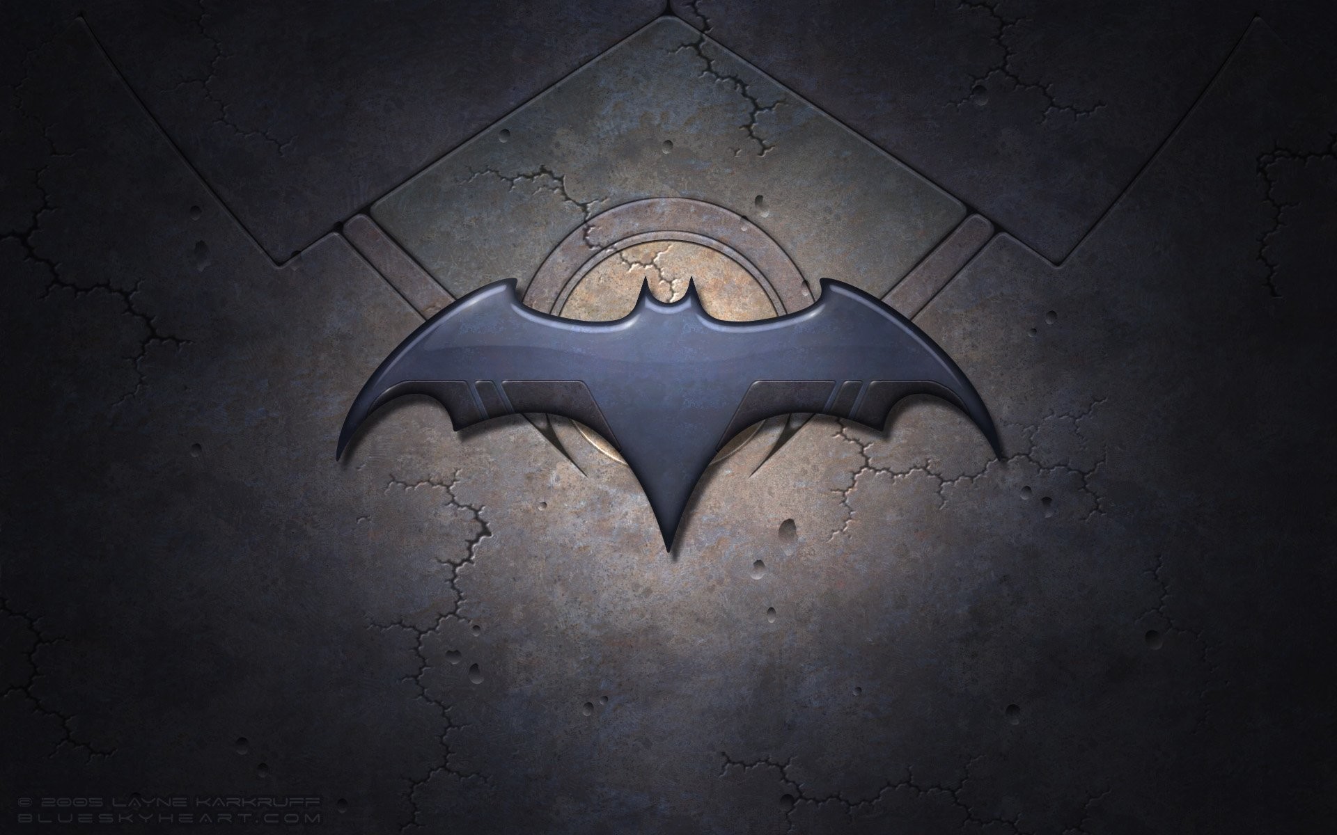 Logo di Batman, Batman, DC Comics, Pietra, Scuro, Full HD, sfondo desktop