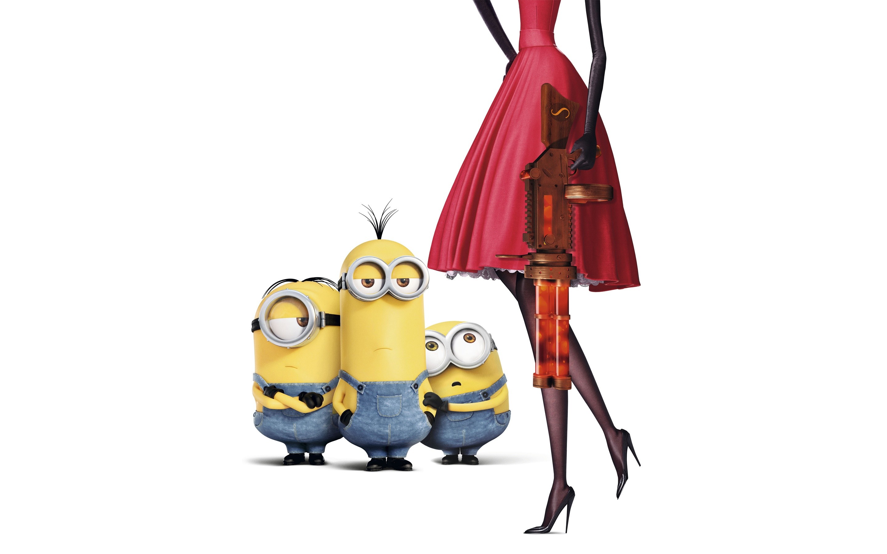 Kevin, Stuart, Bob, Scarlet Overkill, Minions, 2880x1800, immagine di sfondo