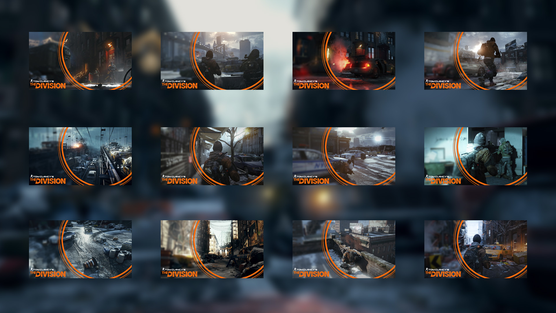 Tom Clancy's The Division, Collage, Screenshot, Full HD, sfondo Windows 11