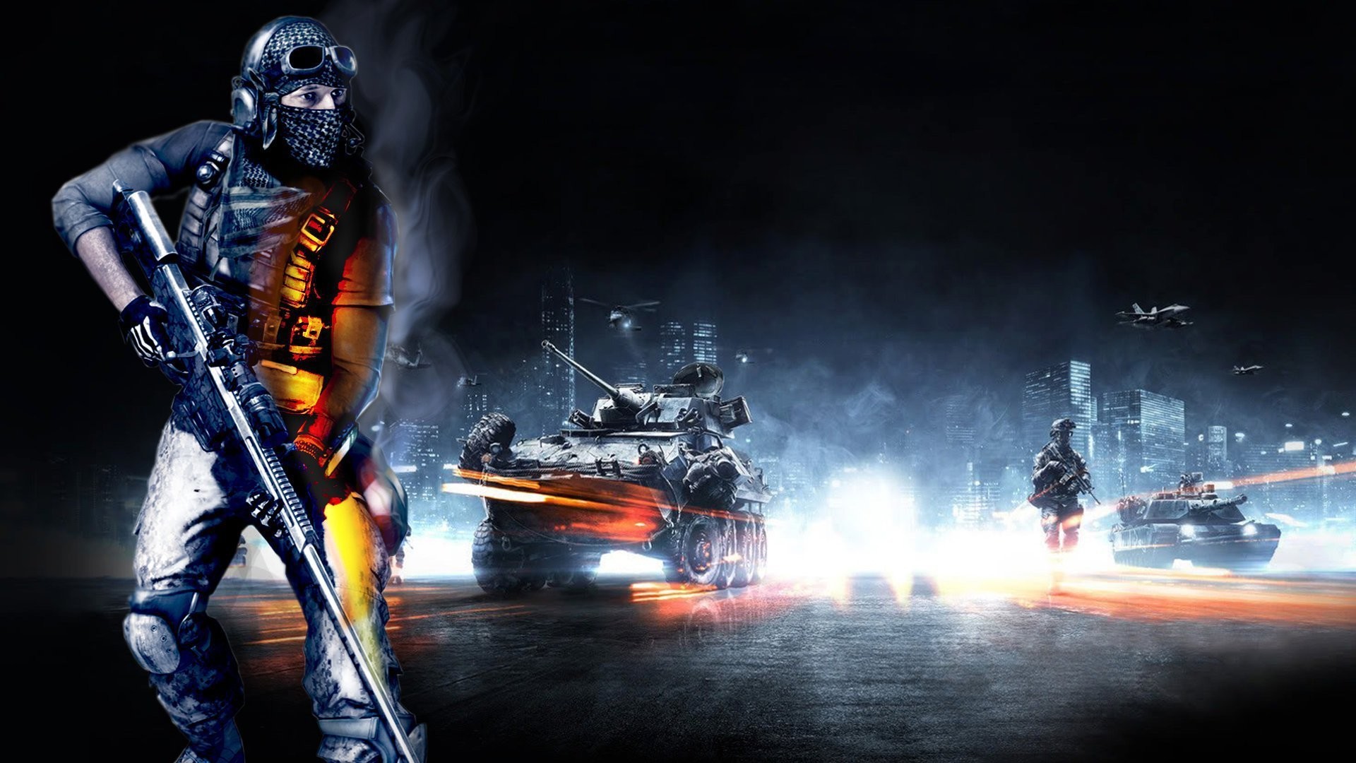 Battlefield 3, Soldato, Carri armati, Videogioco, immagine di sfondo PC