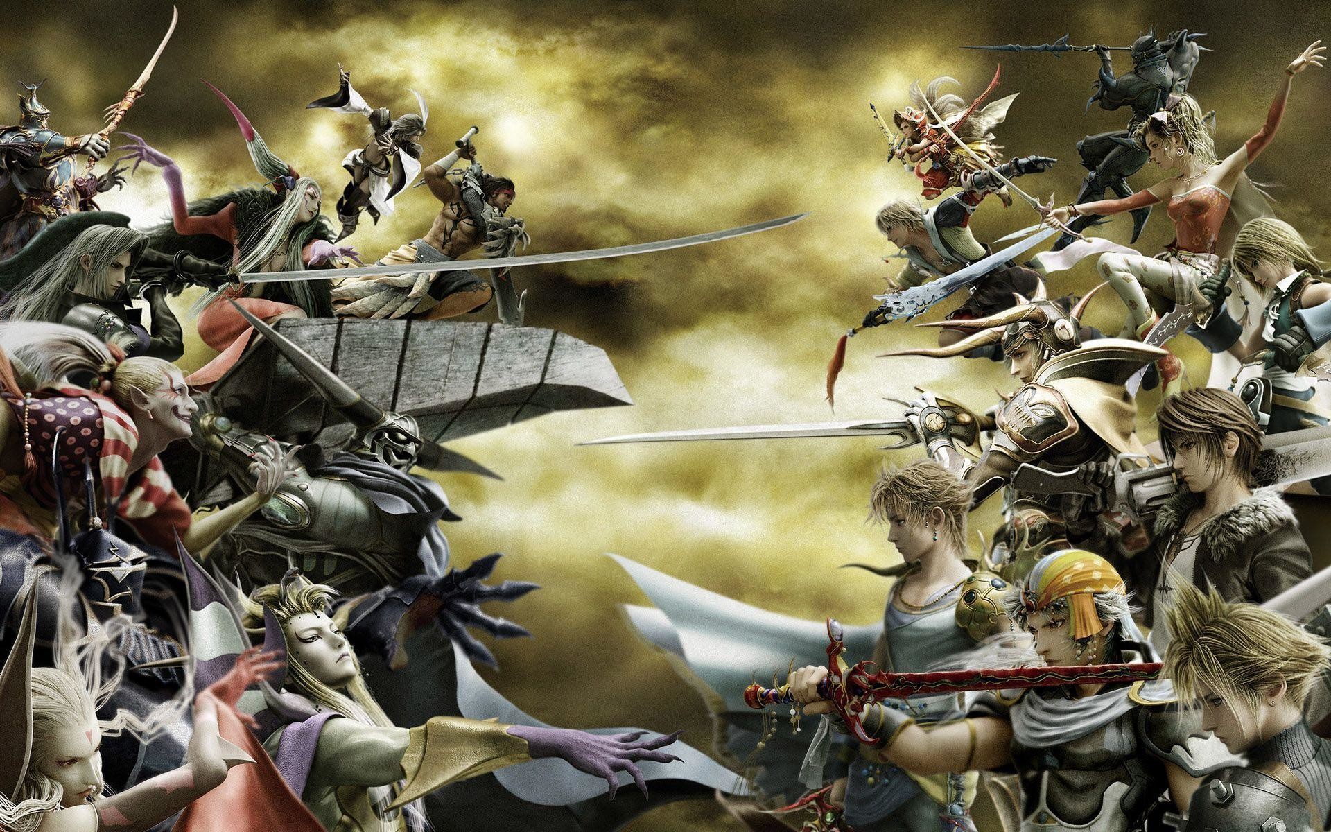 Dissidia Final Fantasy, Final Fantasy, Battaglia, Arte digitale, sfondo per portatile