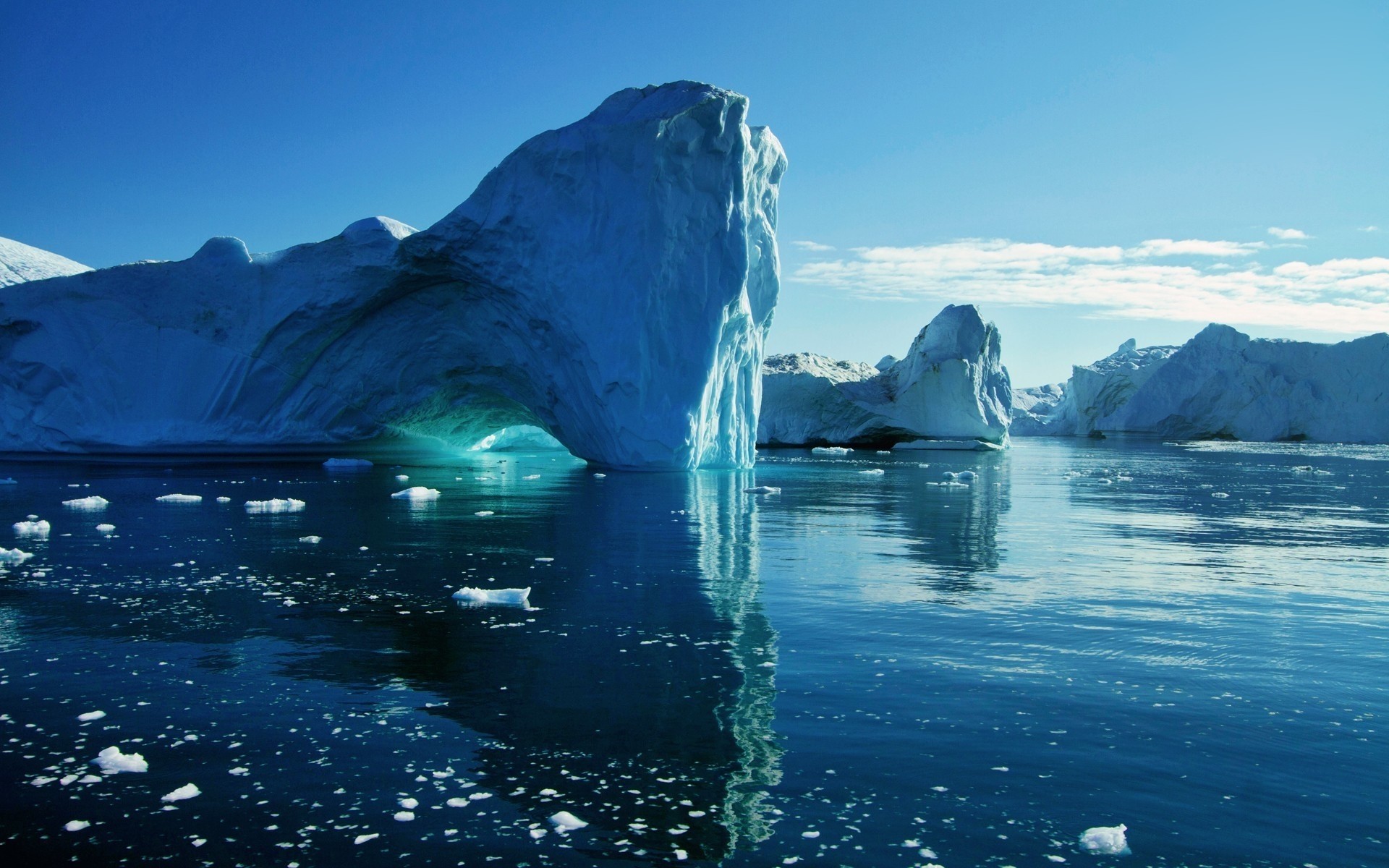 Iceberg, Groenlandia, Mare, Ghiaccio, 16:10 Full HD, sfondo widescreen