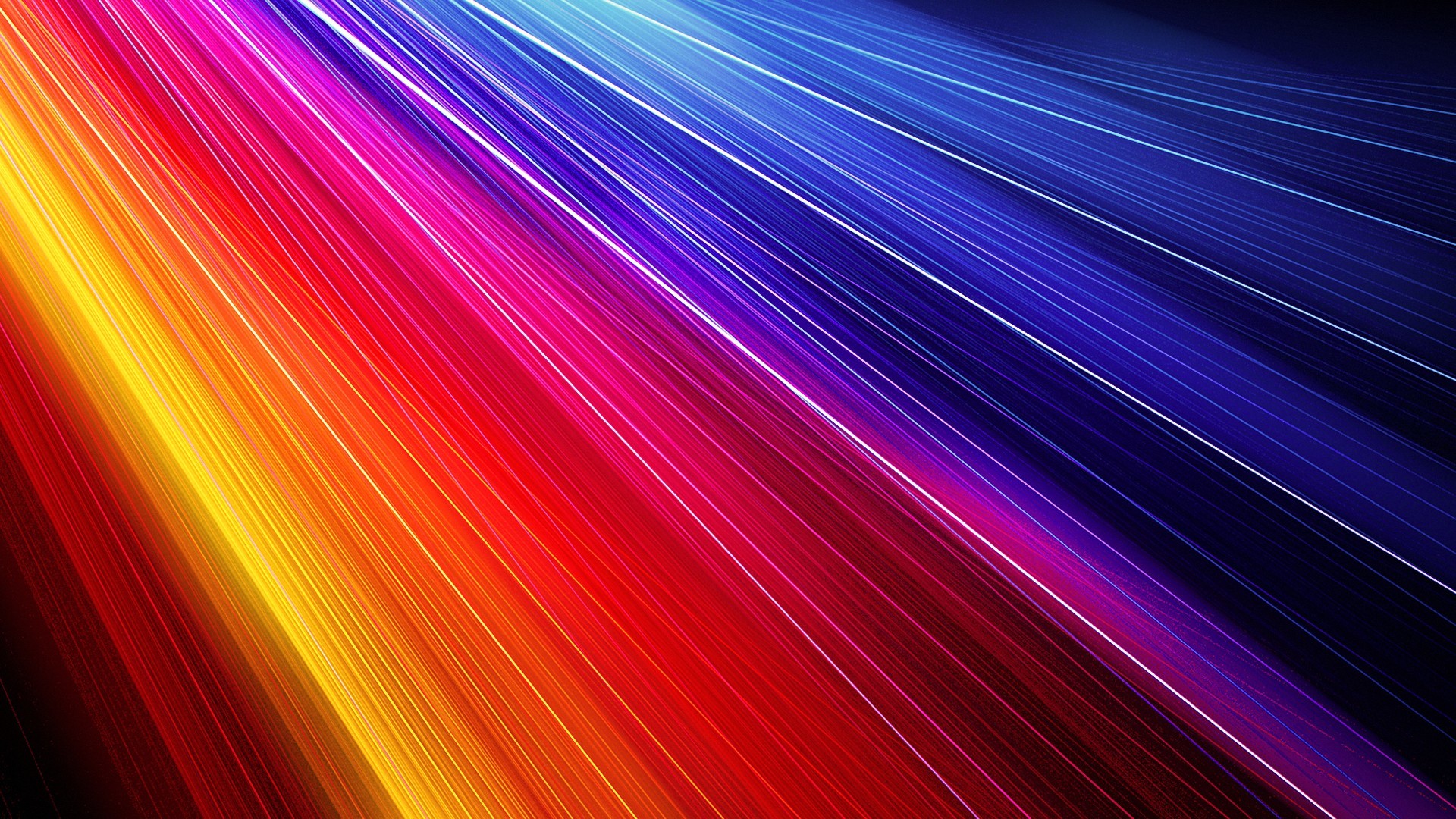 Linee luminose, Arcobaleno, Velocità, Astratto, 1920x1080, wallpaper desktop