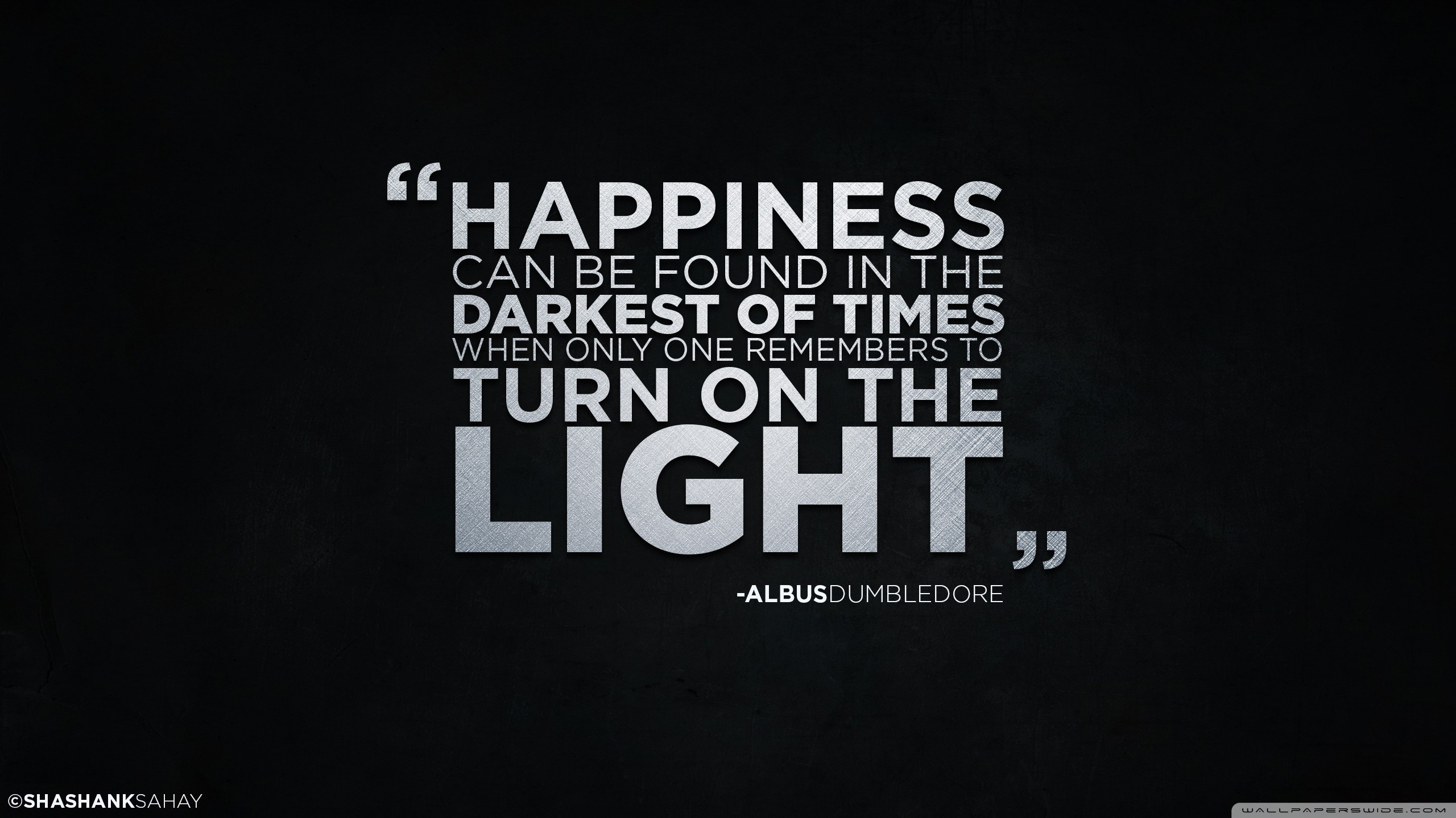 Albus Silente, Citazione, Harry Potter, Sfondo nero, 2K, wallpaper per computer