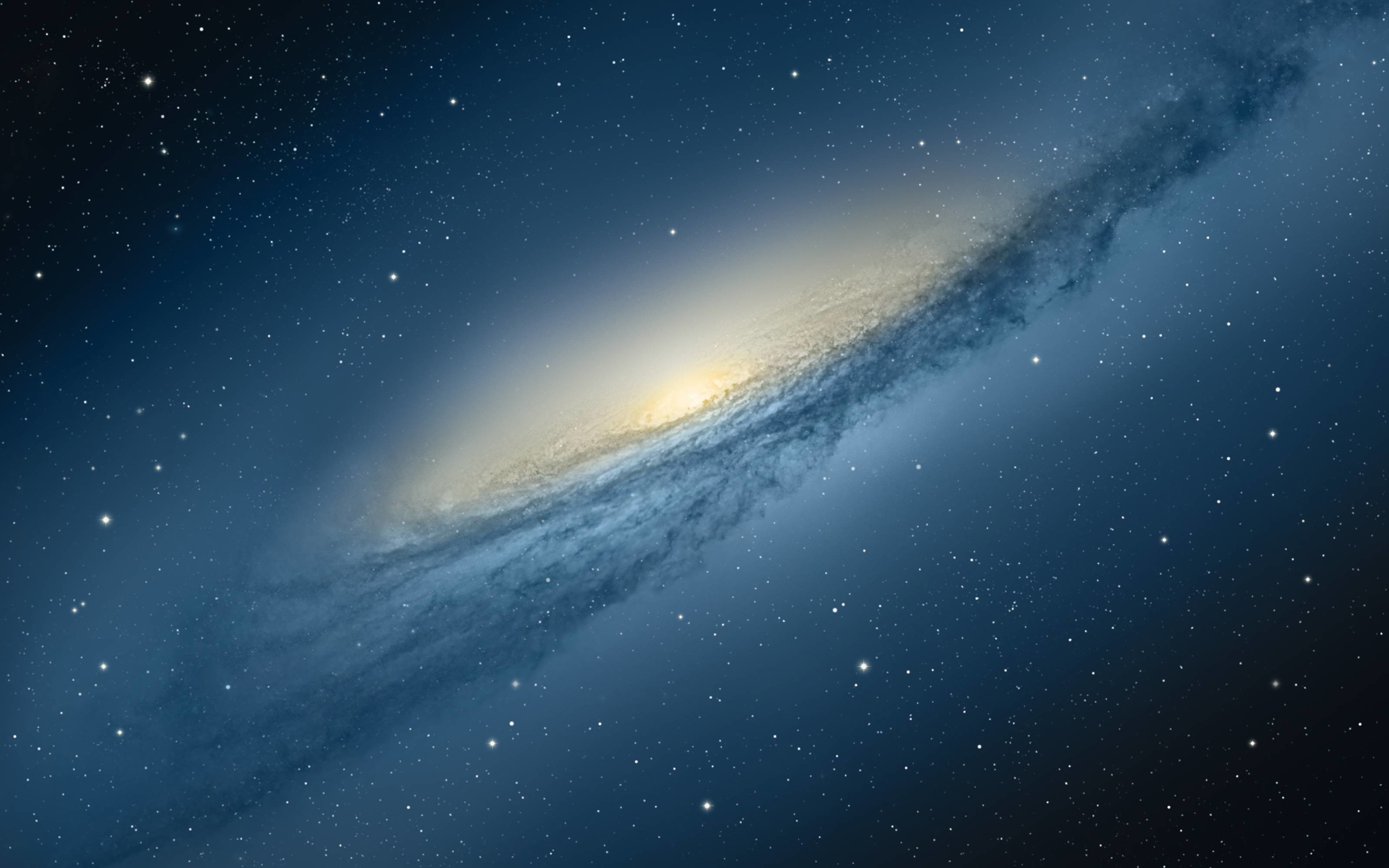 Galassia, Mac OS X Mountain Lion, Spazio, Blu, 16:10 2K, sfondo widescreen