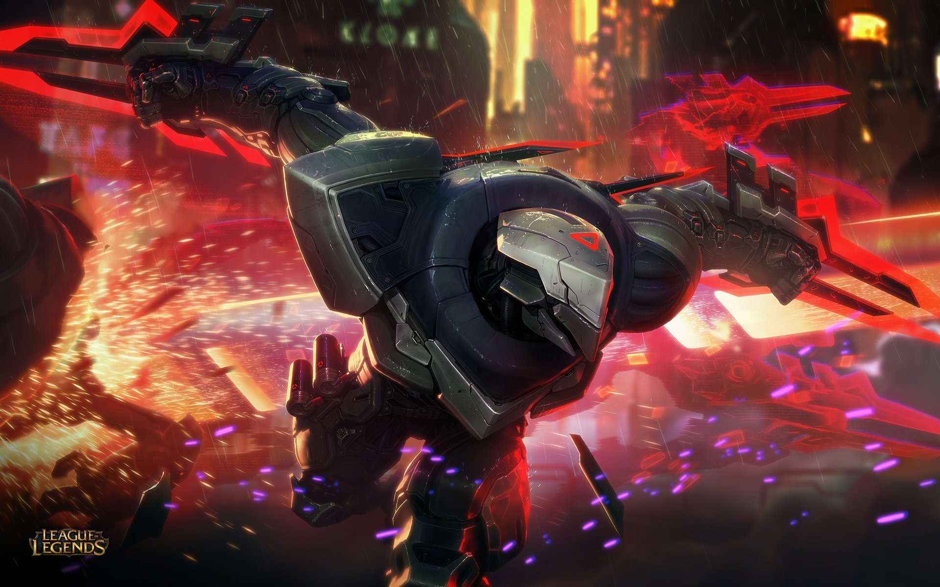 Urgot, League of Legends, Skin, Rosso, 16:10 Full HD, sfondo widescreen