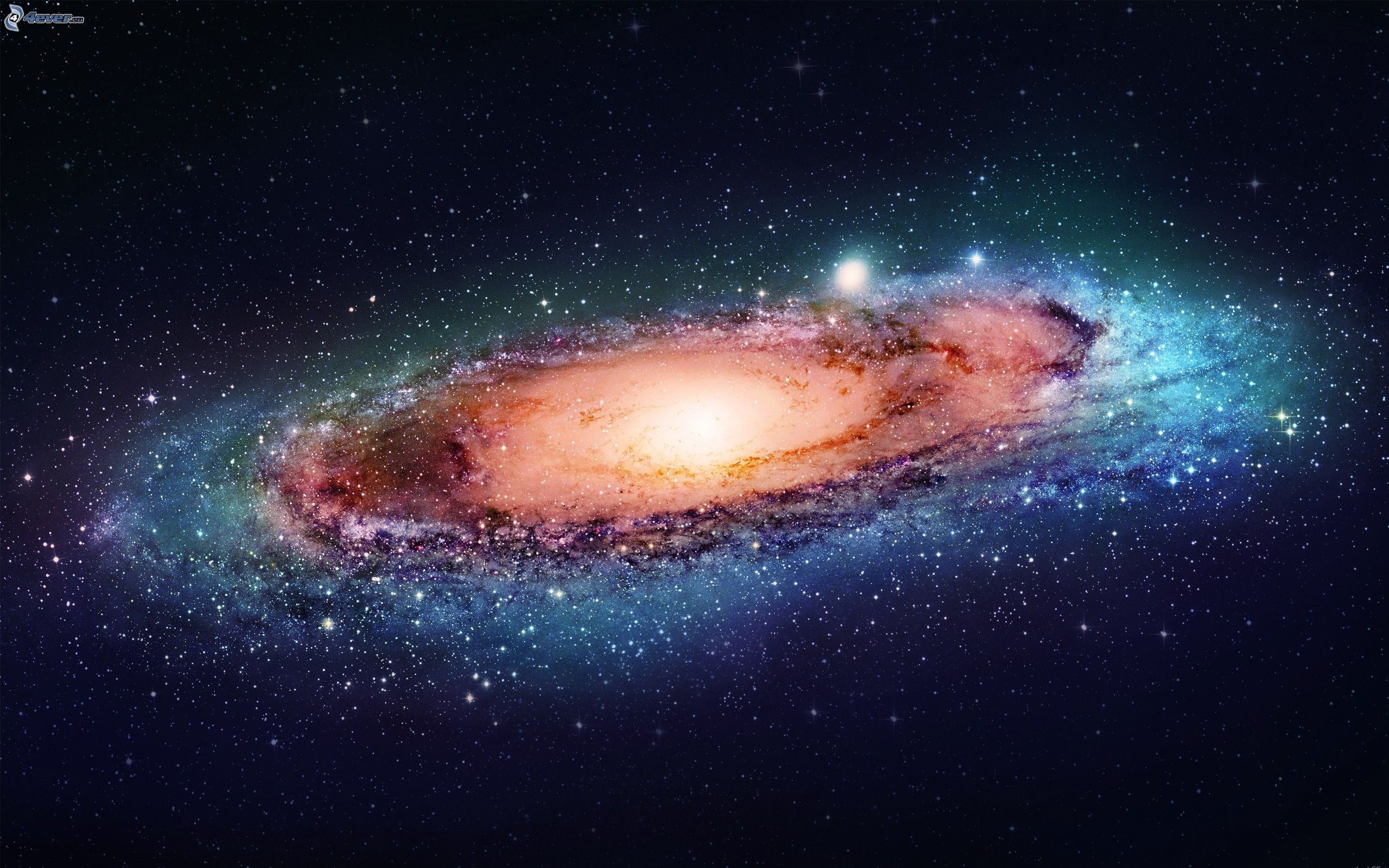 Galassia di Andromeda, Galassia, Stelle, Spazio, 2K, wallpaper desktop