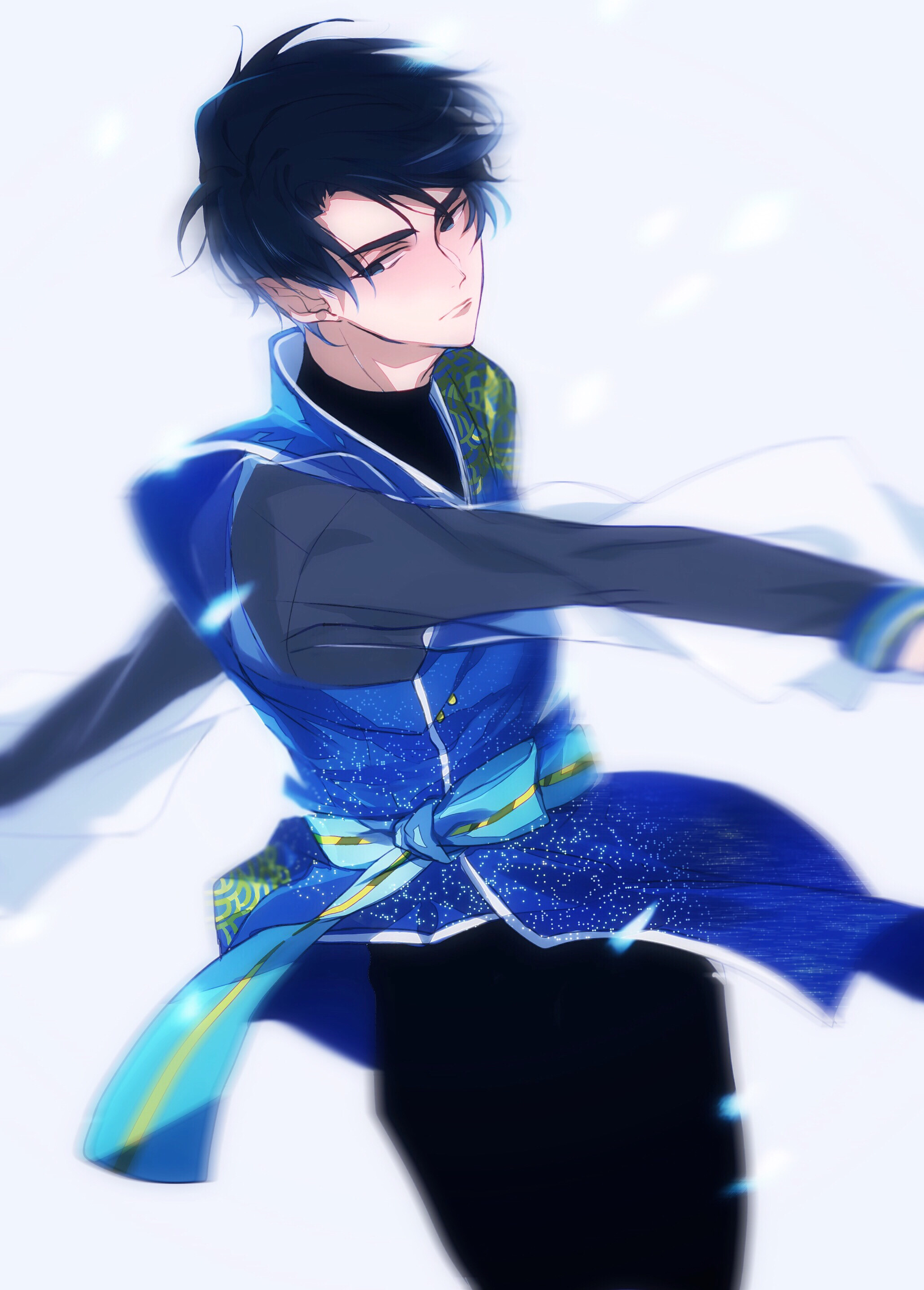 Yuri Katsuki, Yuri!!! on Ice, Costume da pattinaggio, QHD+, sfondo per iPad e tablet