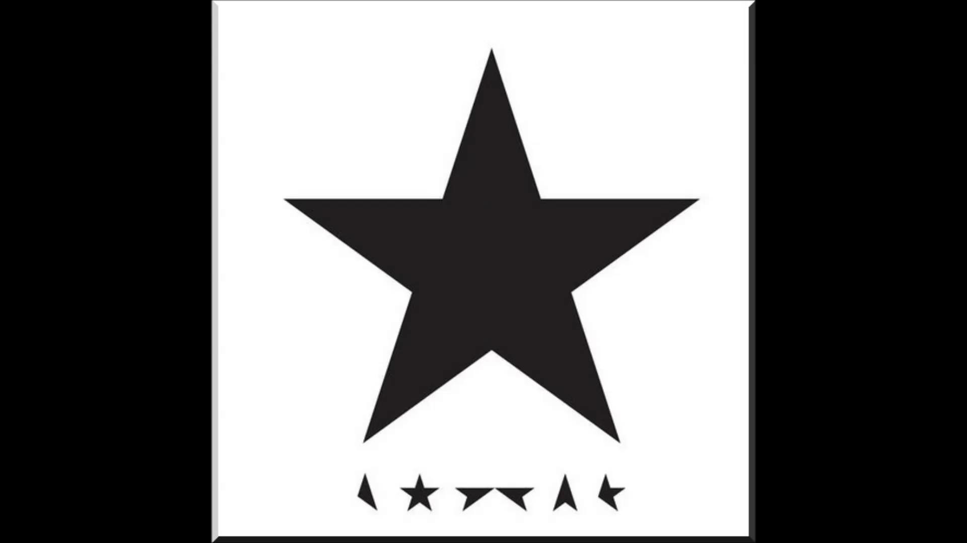 David Bowie, Blackstar, Stella nera, Copertina album, Sfondo bianco, wallpaper Windows 11