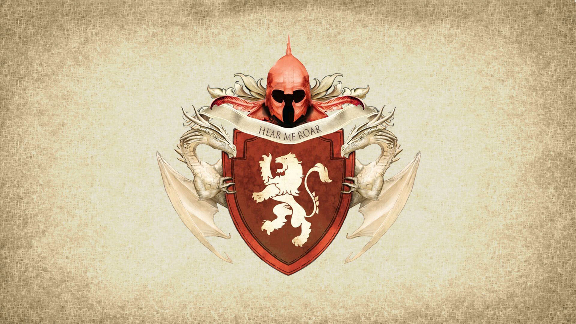 Casa Lannister, Il Trono di Spade, Stemma, Leone, Hear Me Roar, Full HD, sfondo desktop