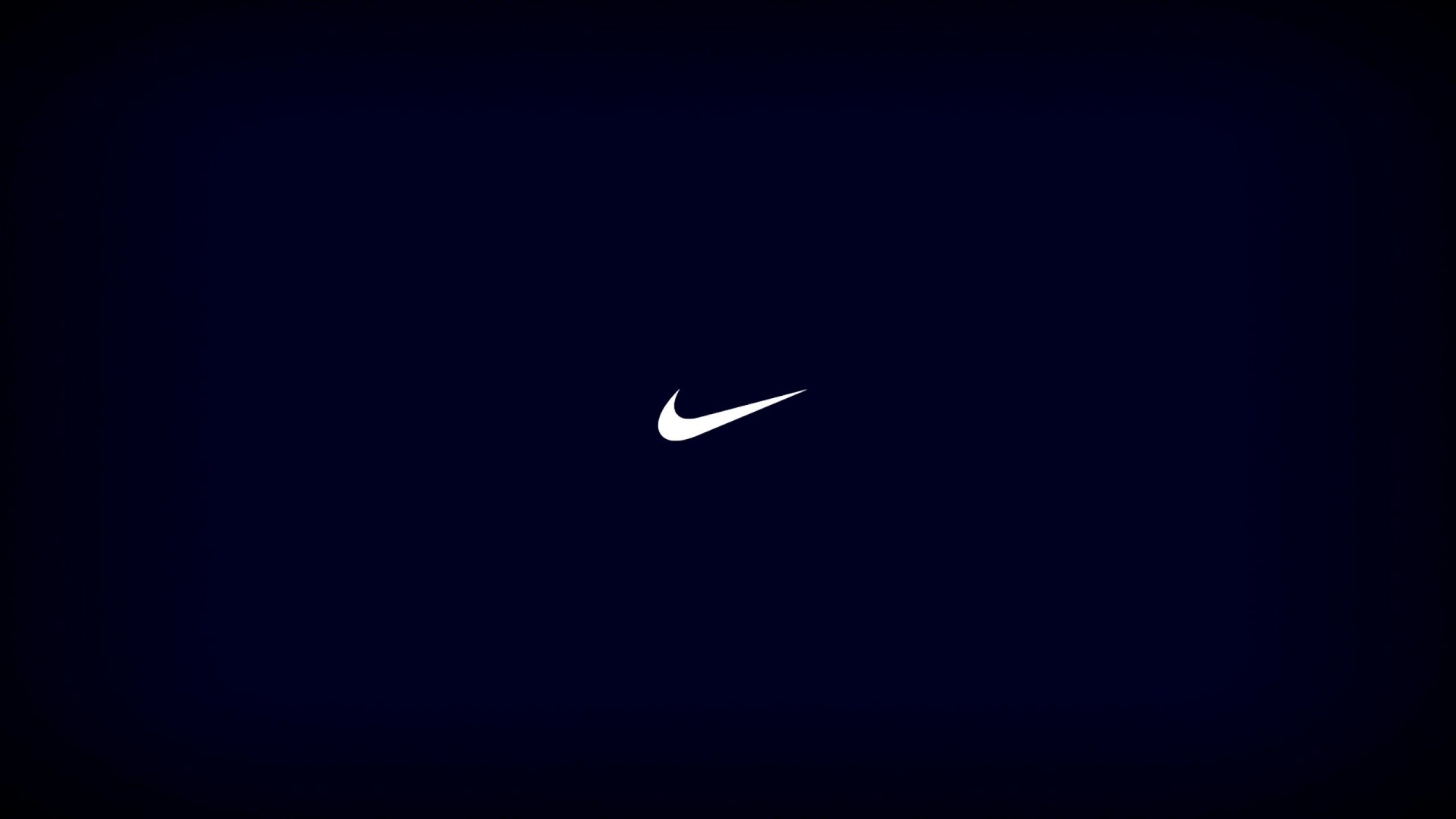 Nike, Swoosh, Minimalista, Blu notte, 16:9 Full HD, sfondo widescreen