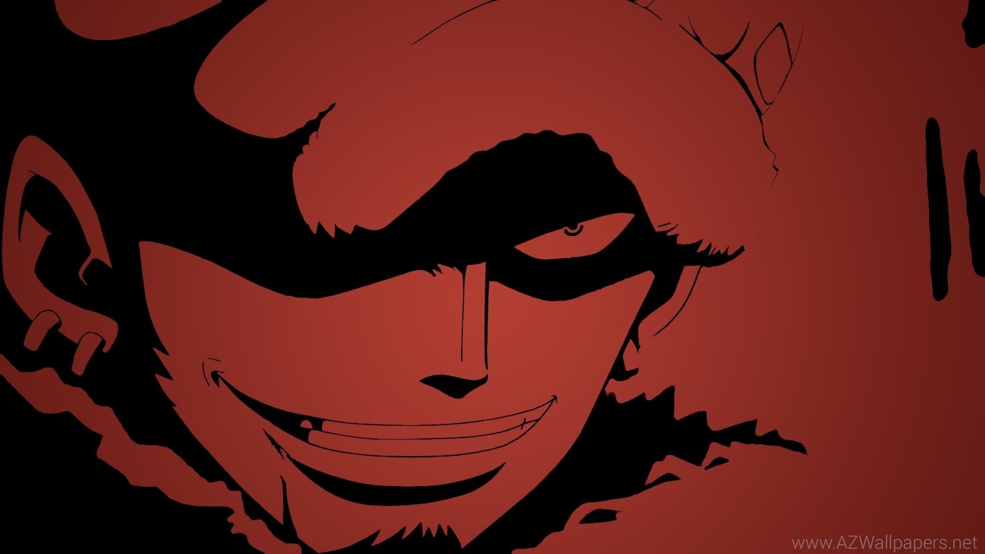 Trafalgar Law, Sorriso, Rosso, Ombra, Full HD 1080p, sfondo desktop