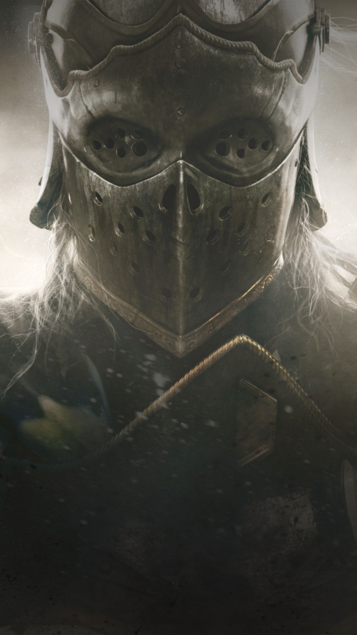 For Honor, Conquistatore, Elmo, Primo piano, QHD+, sfondo per smartphone