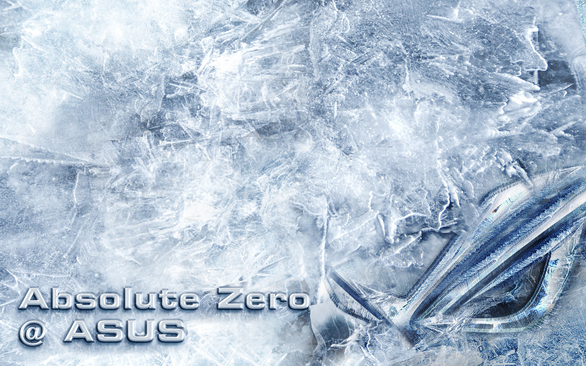 ASUS ROG, Absolute Zero, ASUS, Ghiaccio, Azzurro, 1920x1200, sfondo per PC
