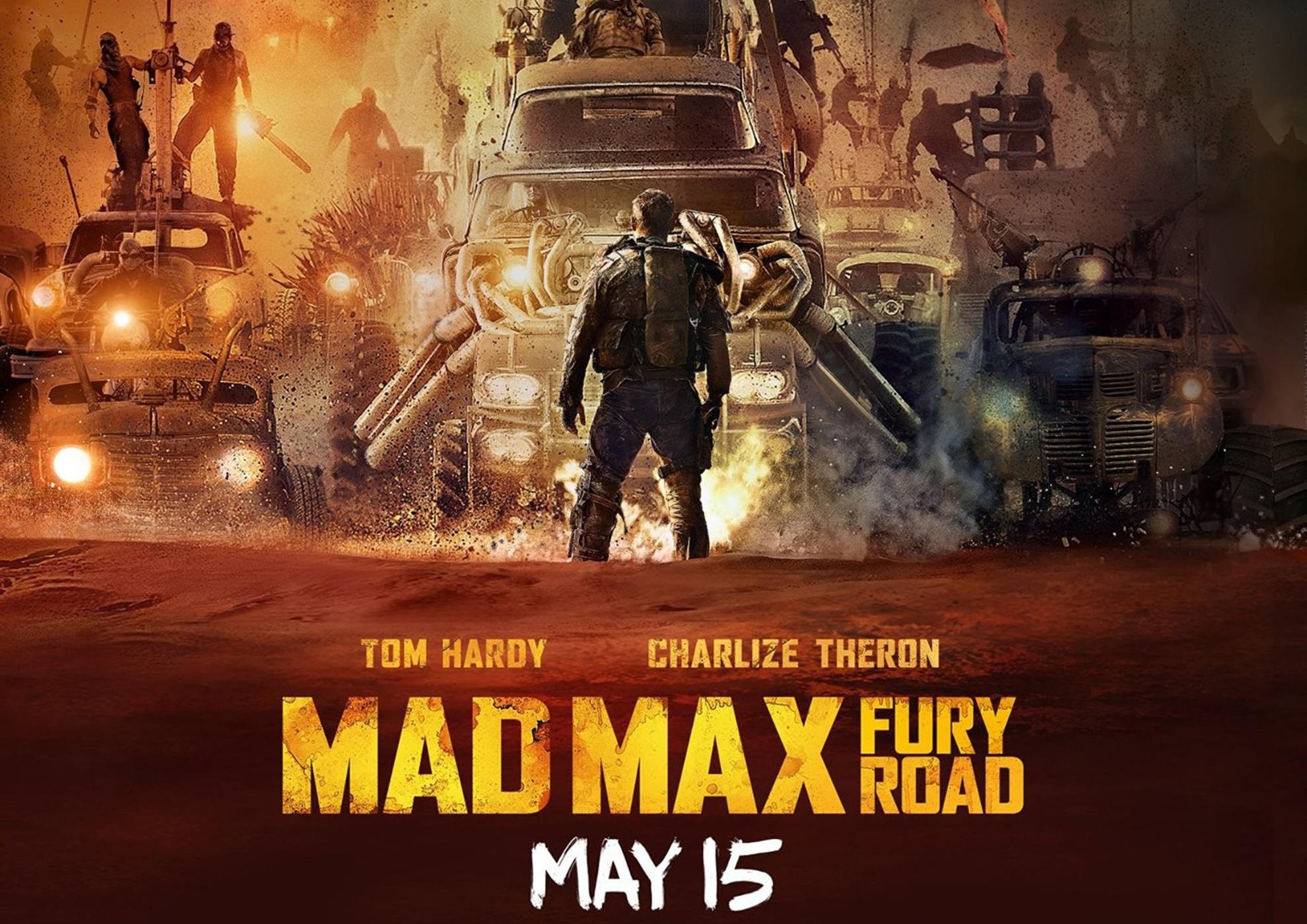 Mad Max: Fury Road, Locandina, Tom Hardy, Charlize Theron, Full HD, sfondo per PC e portatile