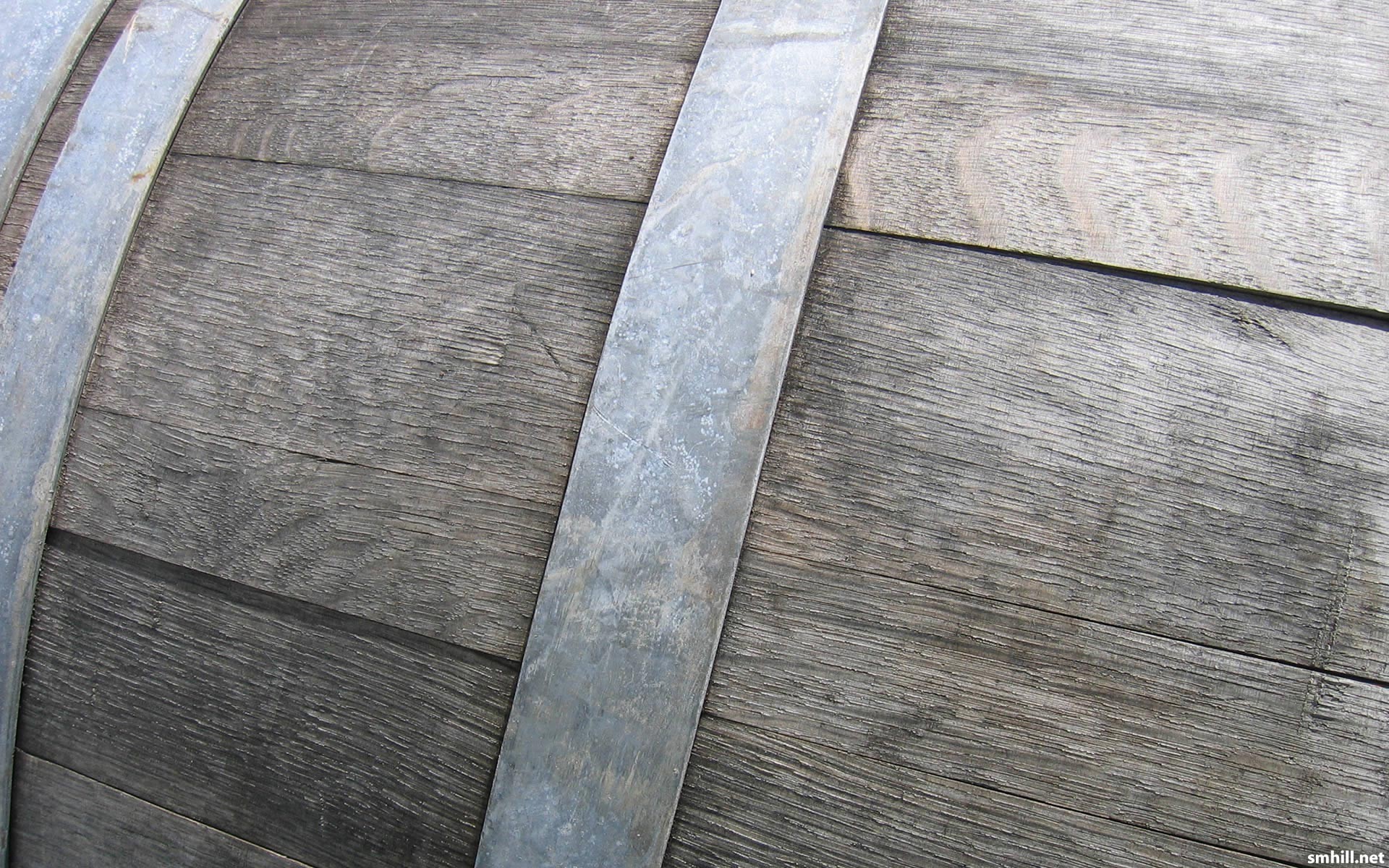 Botte di legno, Cerchi metallici, Primo piano, 1920x1200, immagine di sfondo