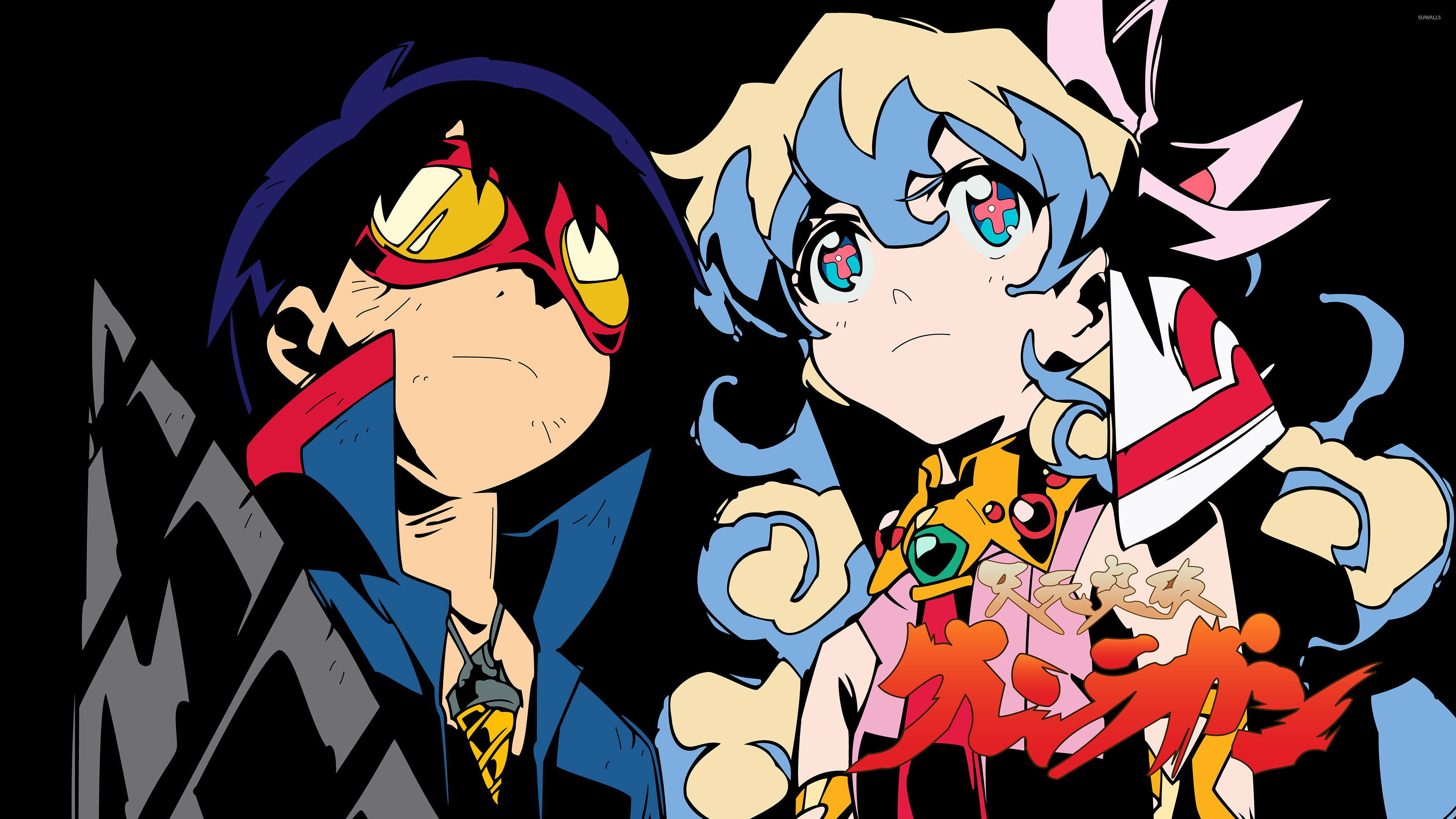 Simon, Nia Teppelin, Gurren Lagann, Occhiali, 4K, sfondo Windows 11