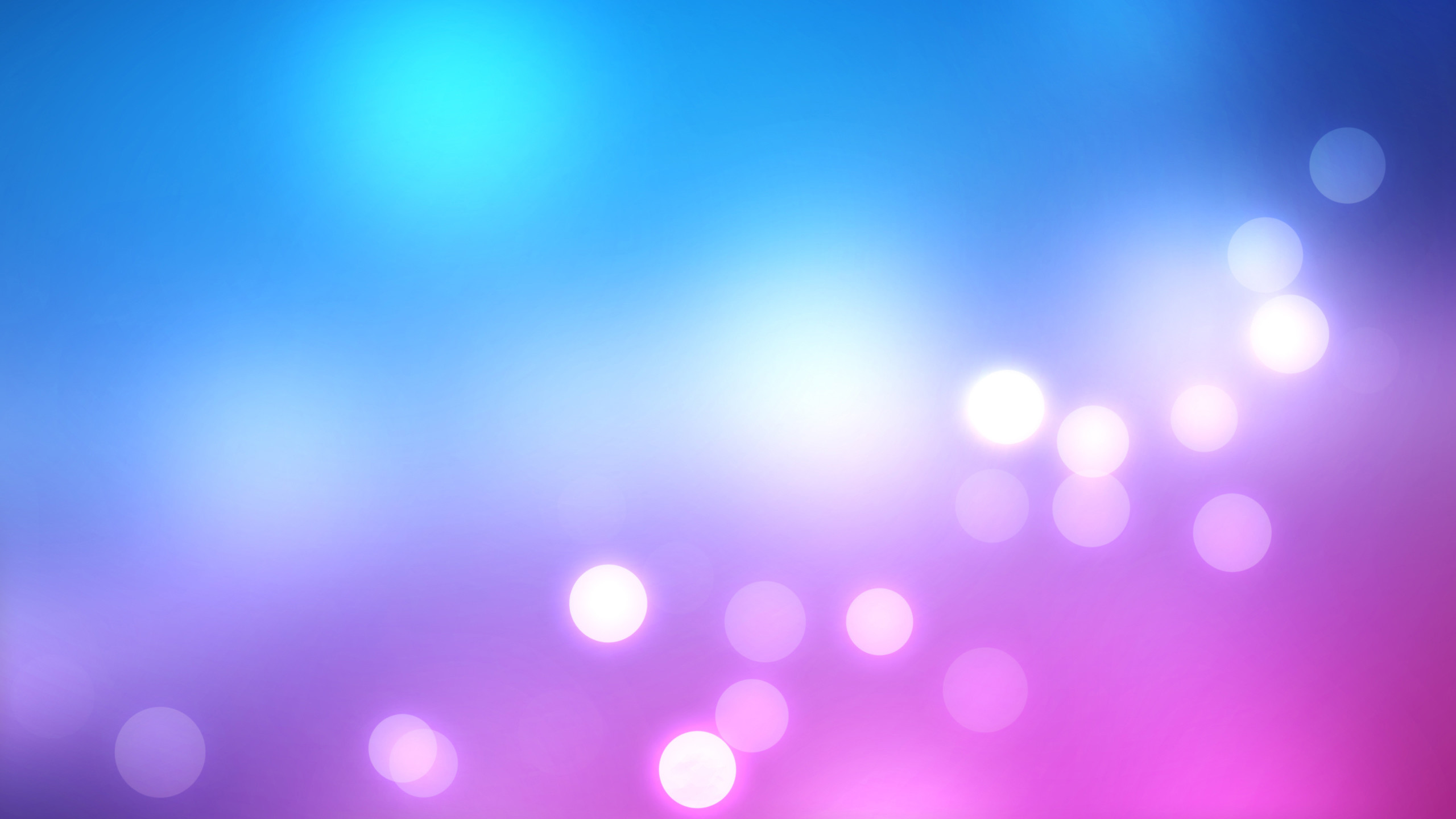 Azzurro, Bokeh, Viola, Rosa, Luci, 2560x1440, immagine di sfondo