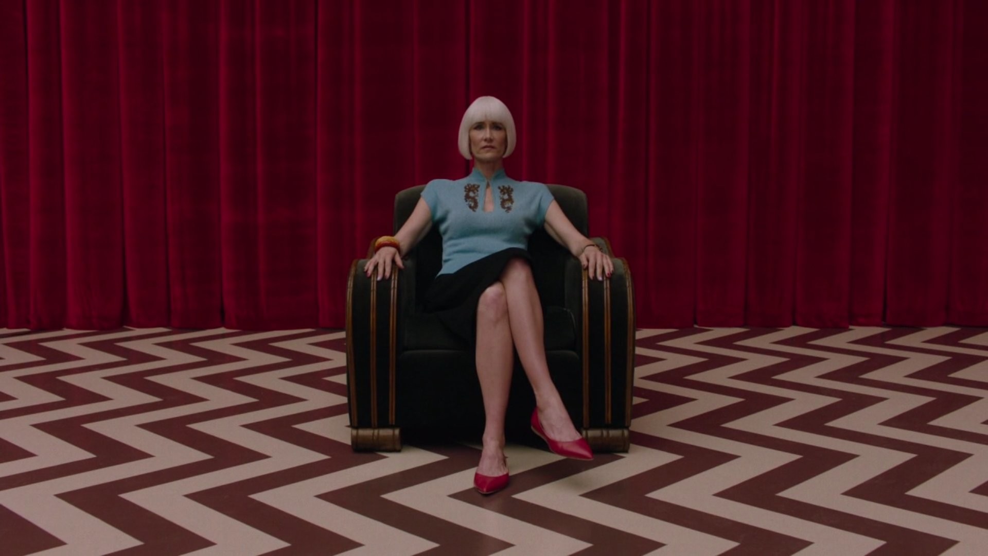 Twin Peaks, Loggia Nera, Diane, Poltrona, Pavimento a zigzag, 1920x1080, sfondo per PC