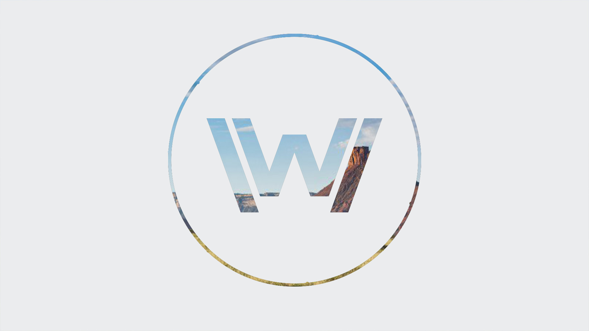 Westworld, Logo, Minimalismo, Sfondo bianco, Full HD, wallpaper per portatile